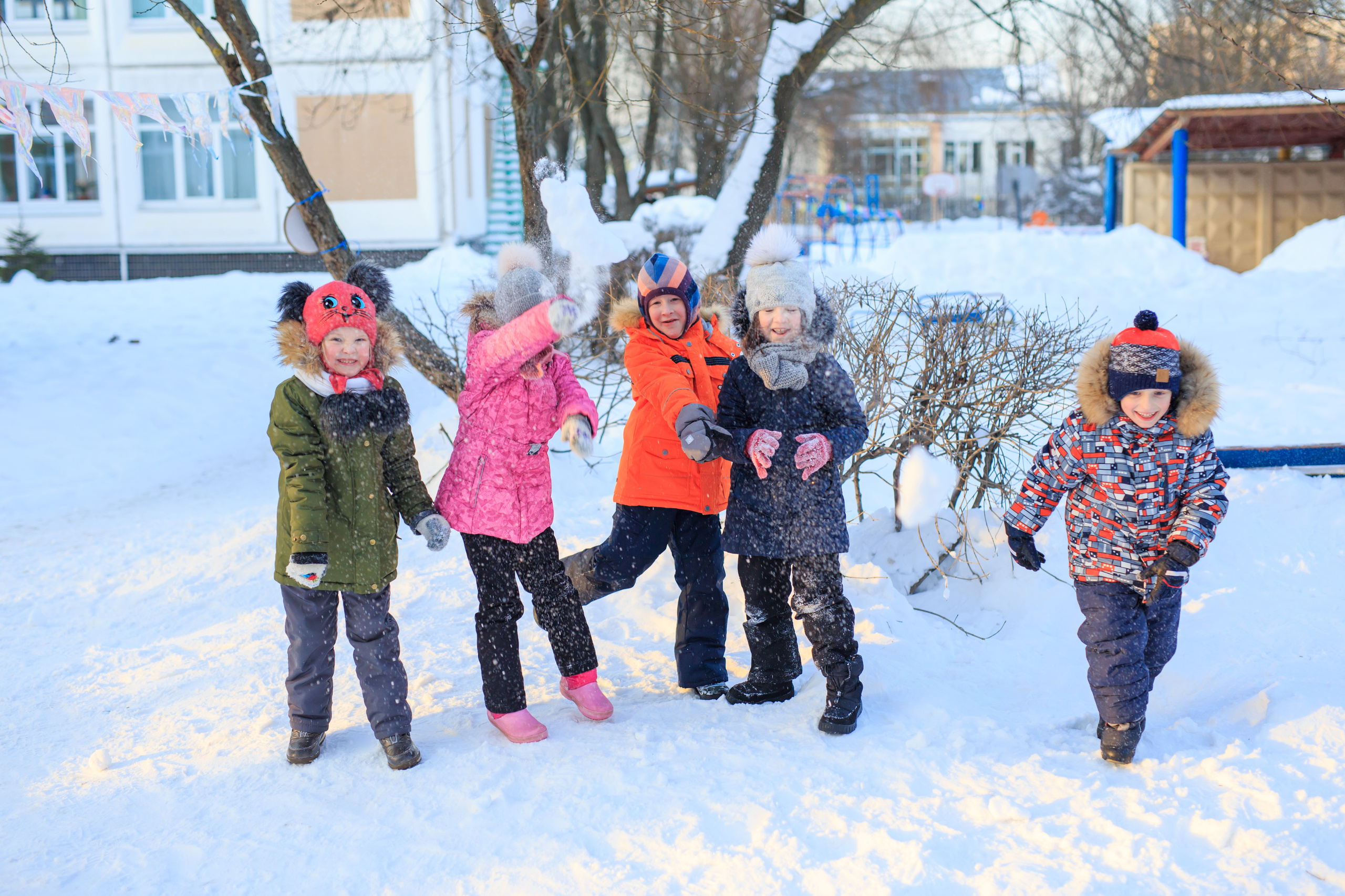 Прогулка в детском саду. Профессиональная фото и видеосъемка. Москва