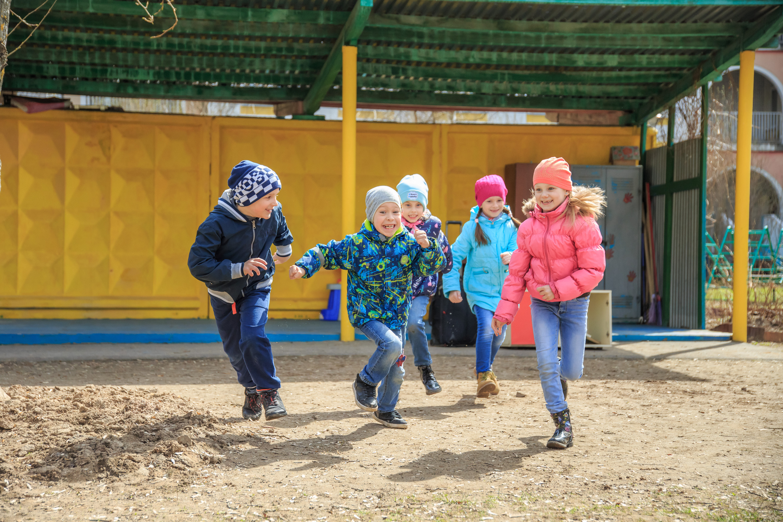 Прогулка в детском саду. Профессиональная фото и видеосъемка. Москва