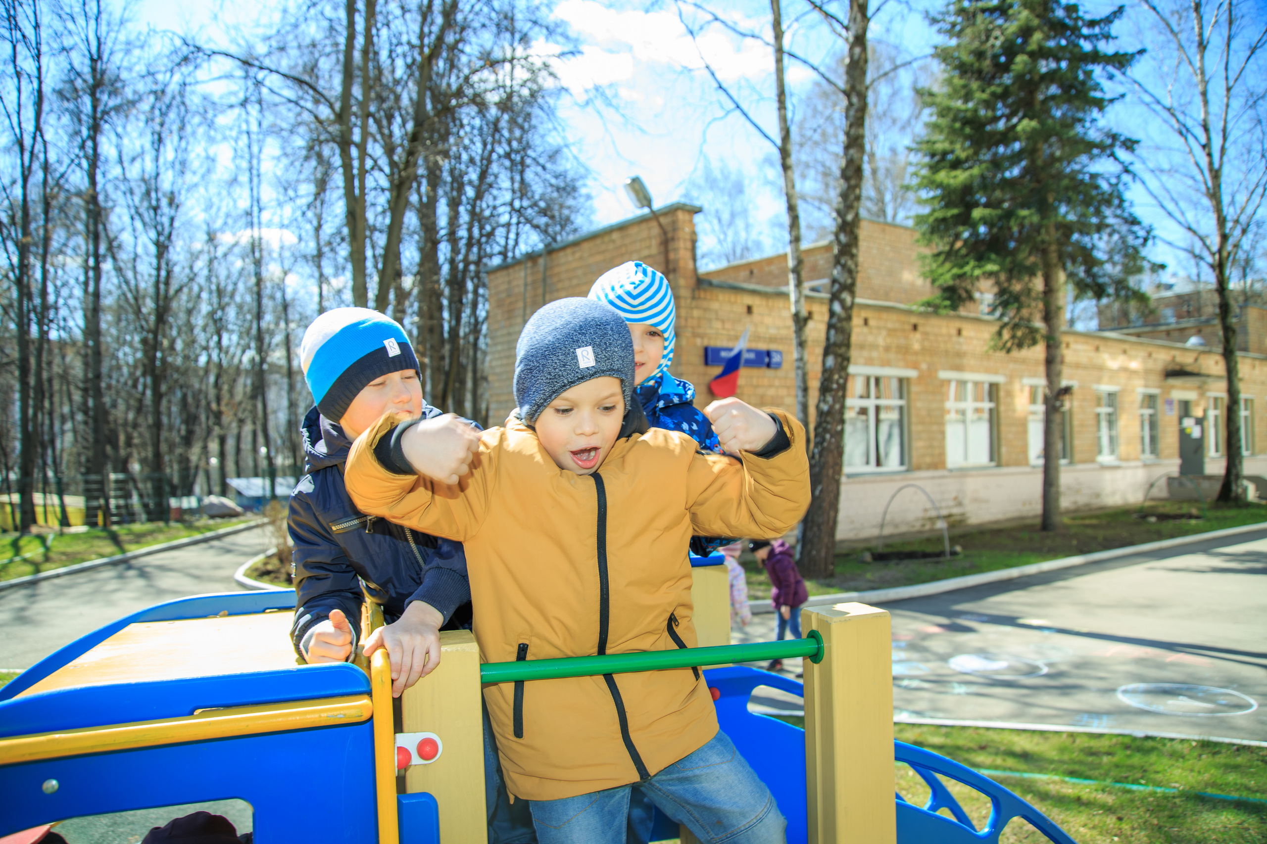 Прогулка в детском саду. Профессиональная фото и видеосъемка. Москва