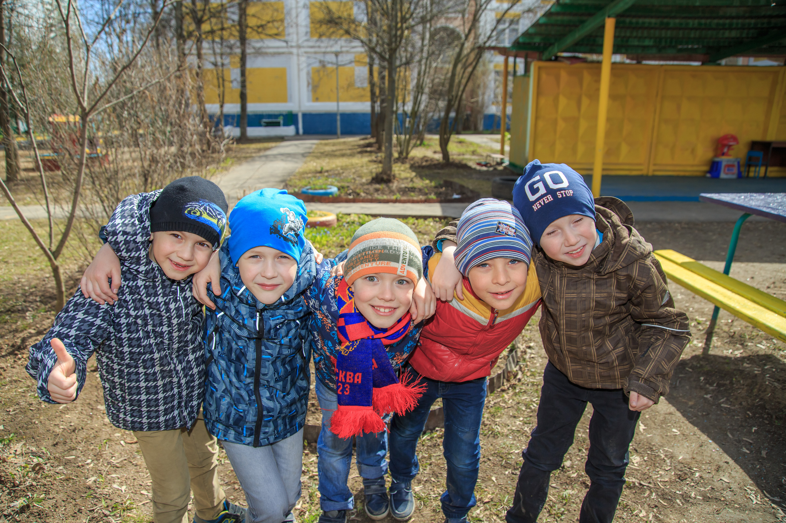 Прогулка в детском саду. Профессиональная фото и видеосъемка. Москва