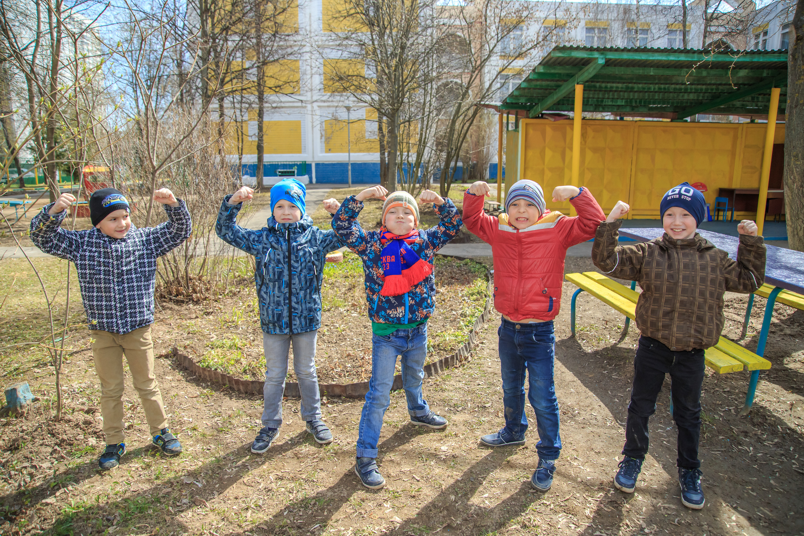 Прогулка в детском саду. Профессиональная фото и видеосъемка. Москва