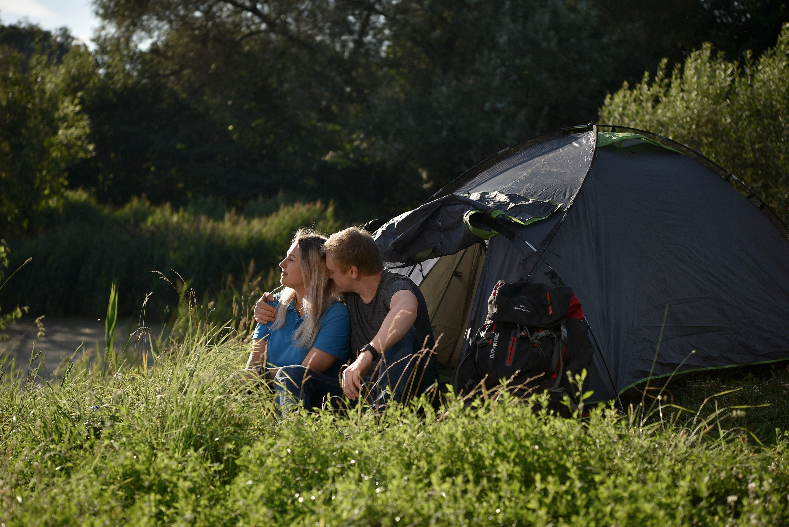 Маша и Серёжа. Отдых на природе
