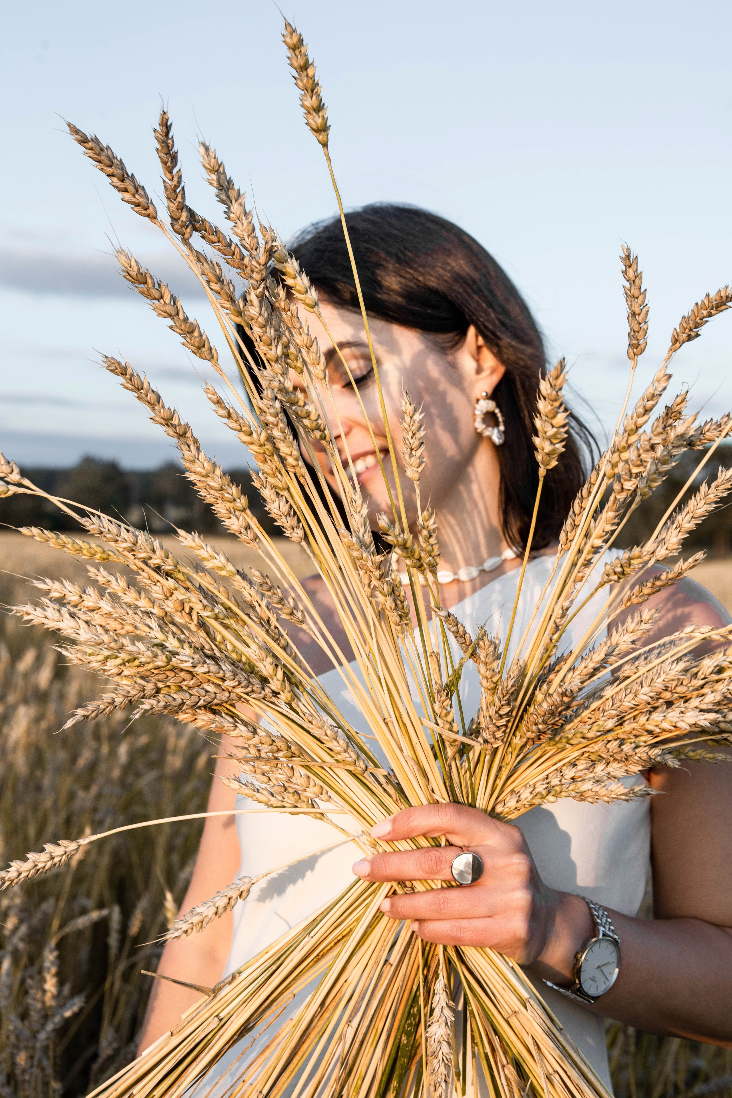 Пшеница на закате. Фотограф Екатерина Голицына