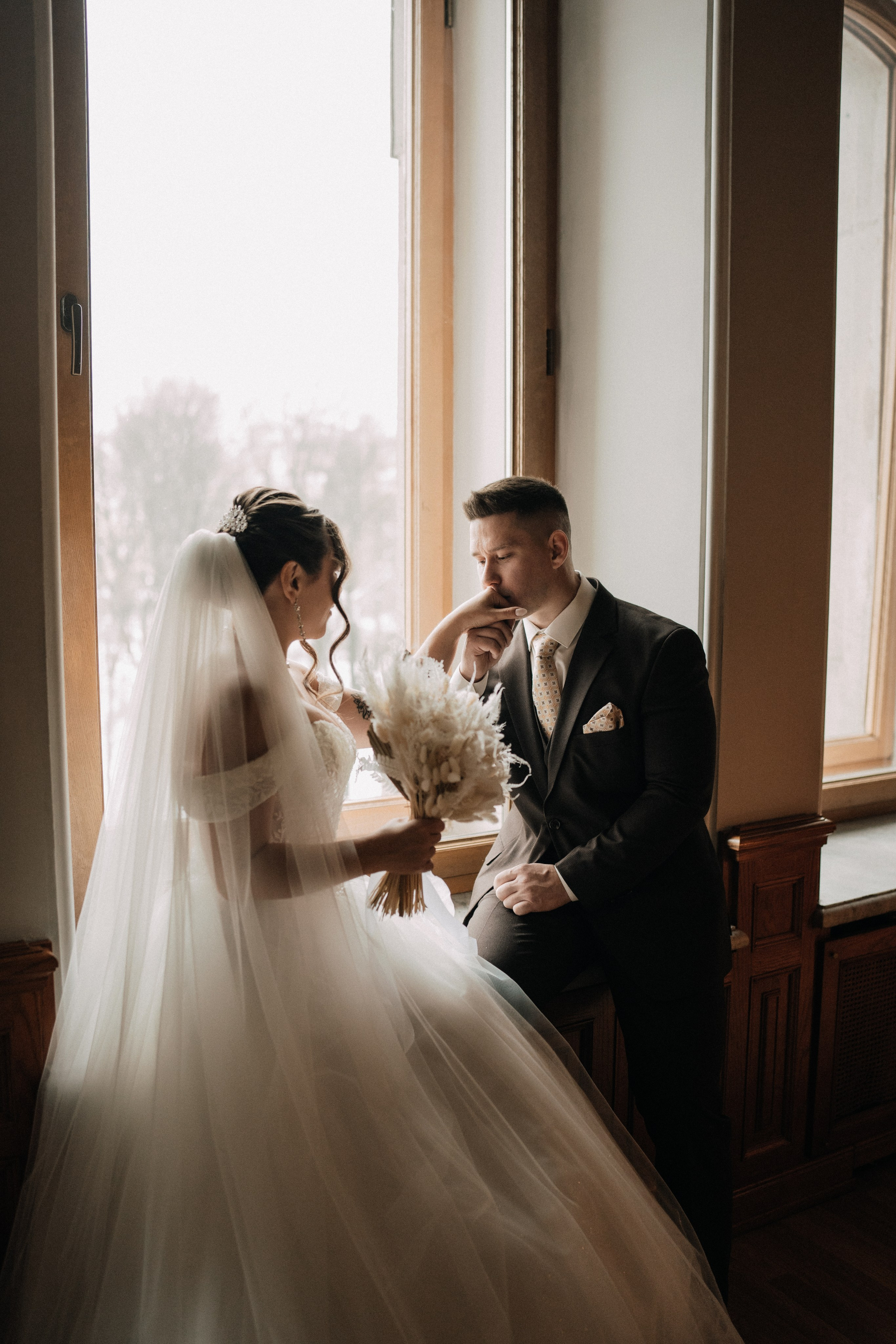 Свадебная фотосессия в студии. Федосова Елизавета. Свадебный фотограф в СПб.