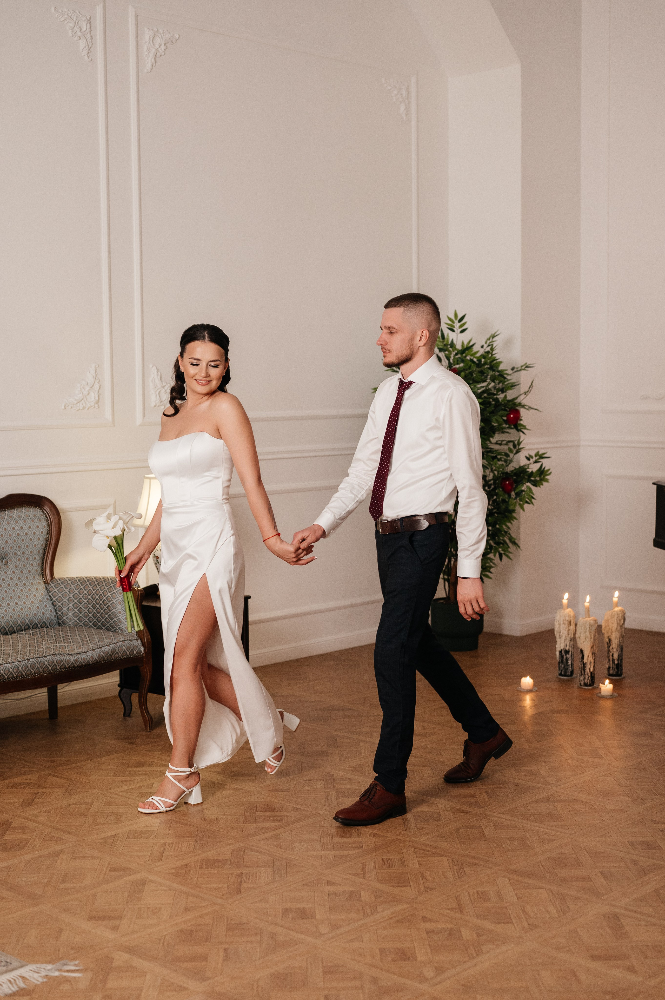 Свадебная фотосессия в студии. Свадебный и семейный фотограф в Краснодаре Алина Мельник