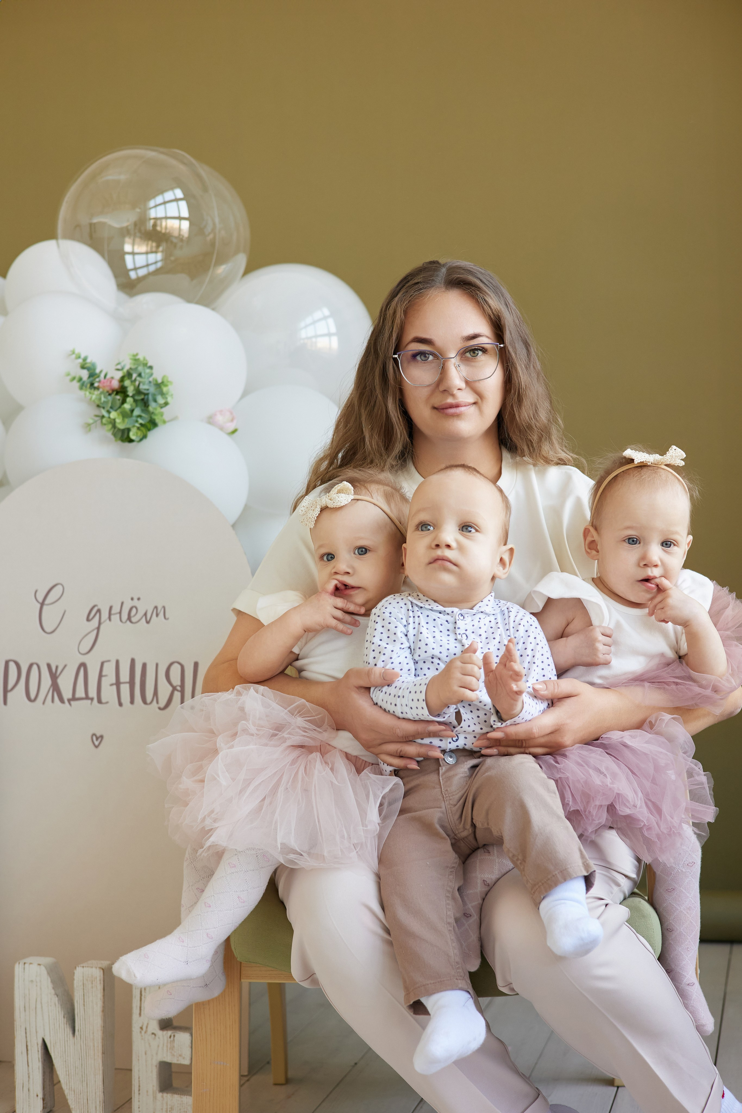 Тройняшки. Фотограф женского портрета, беременности и материнства Харькова Елена