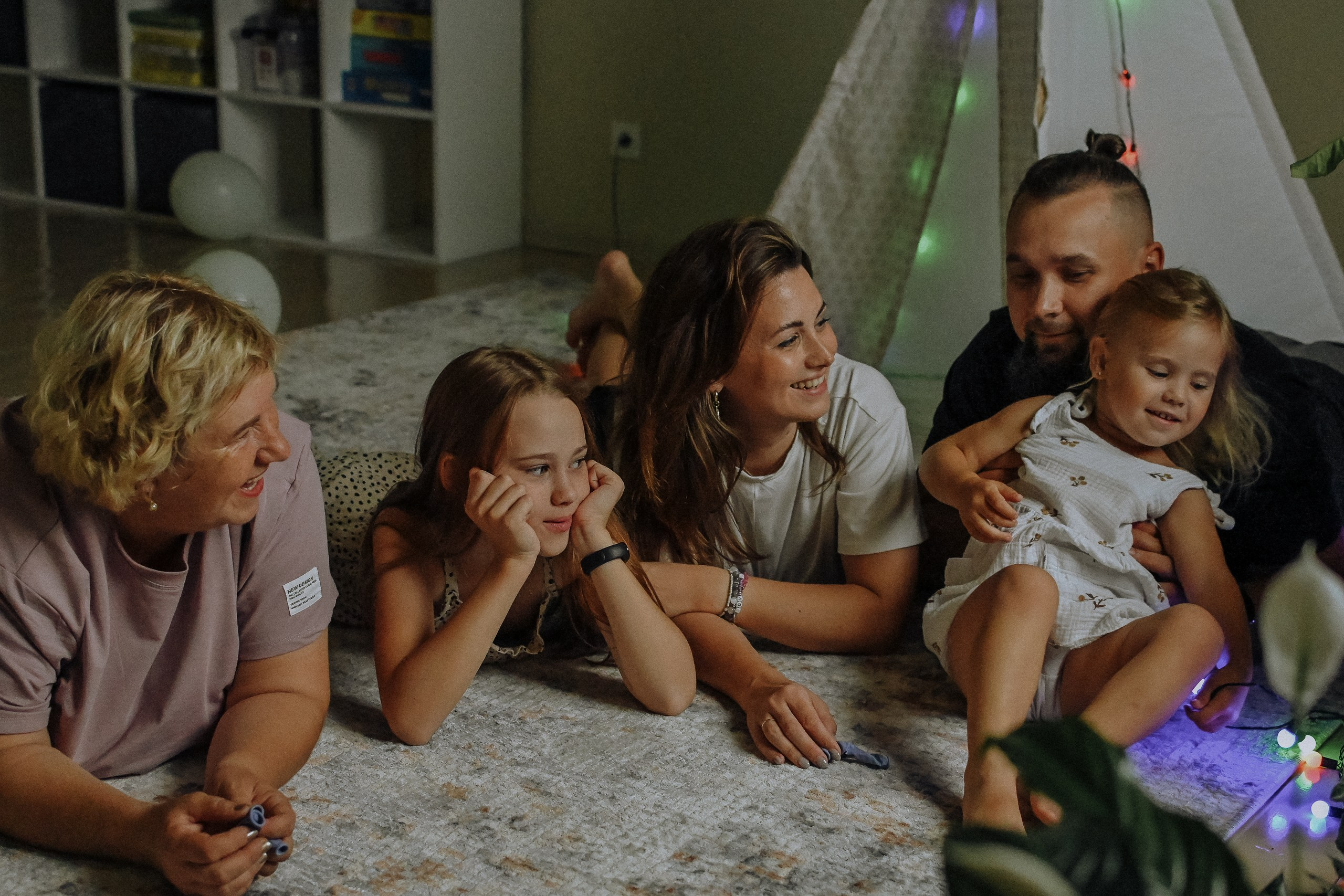 Аня, Вадим, Варя, Соня, Наталья. Домашняя фотосессия. Евгения Черных I Фотограф Пенза