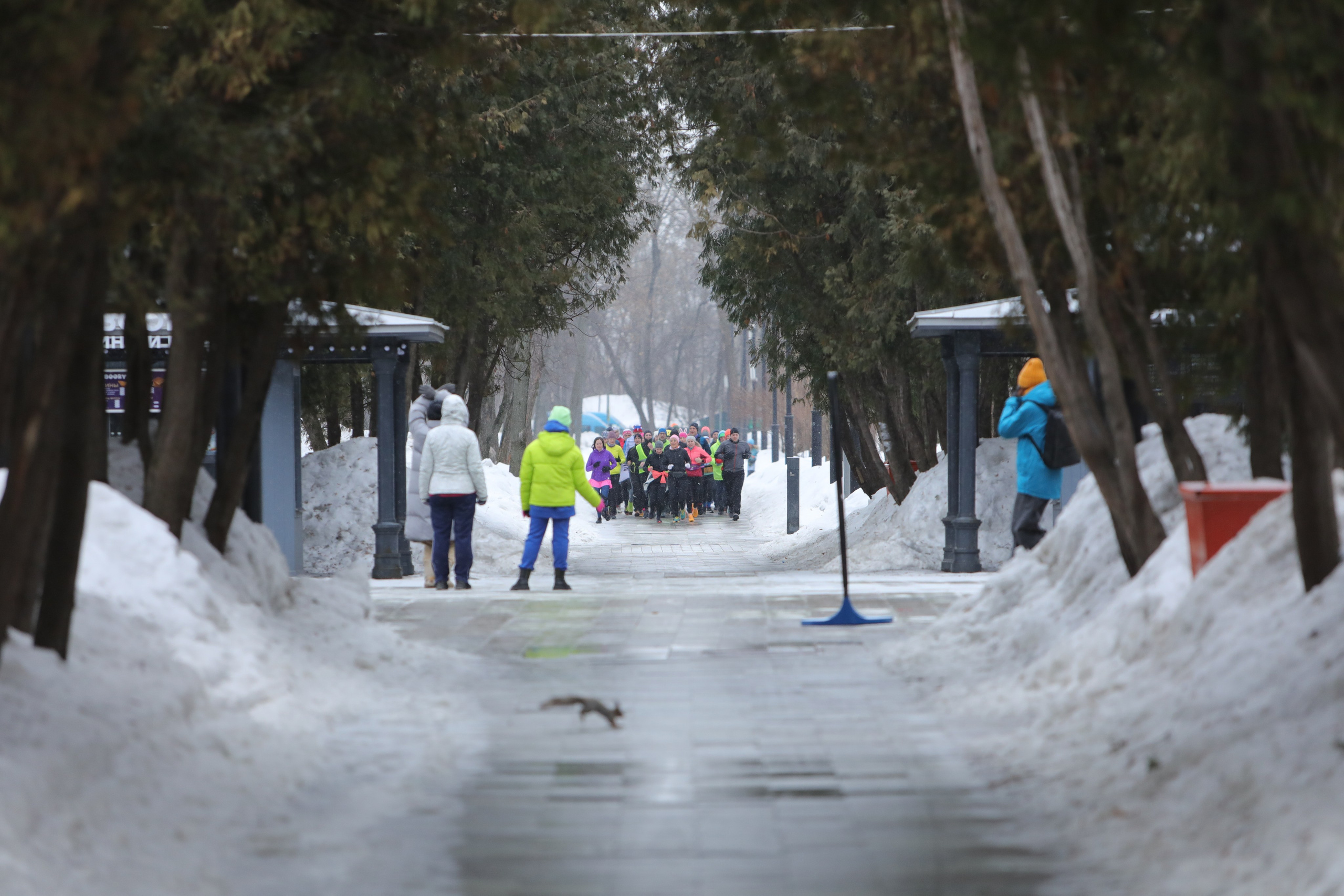 Забег 8 Марта, Речной вокзал. Фотограф Сергей Ловкий