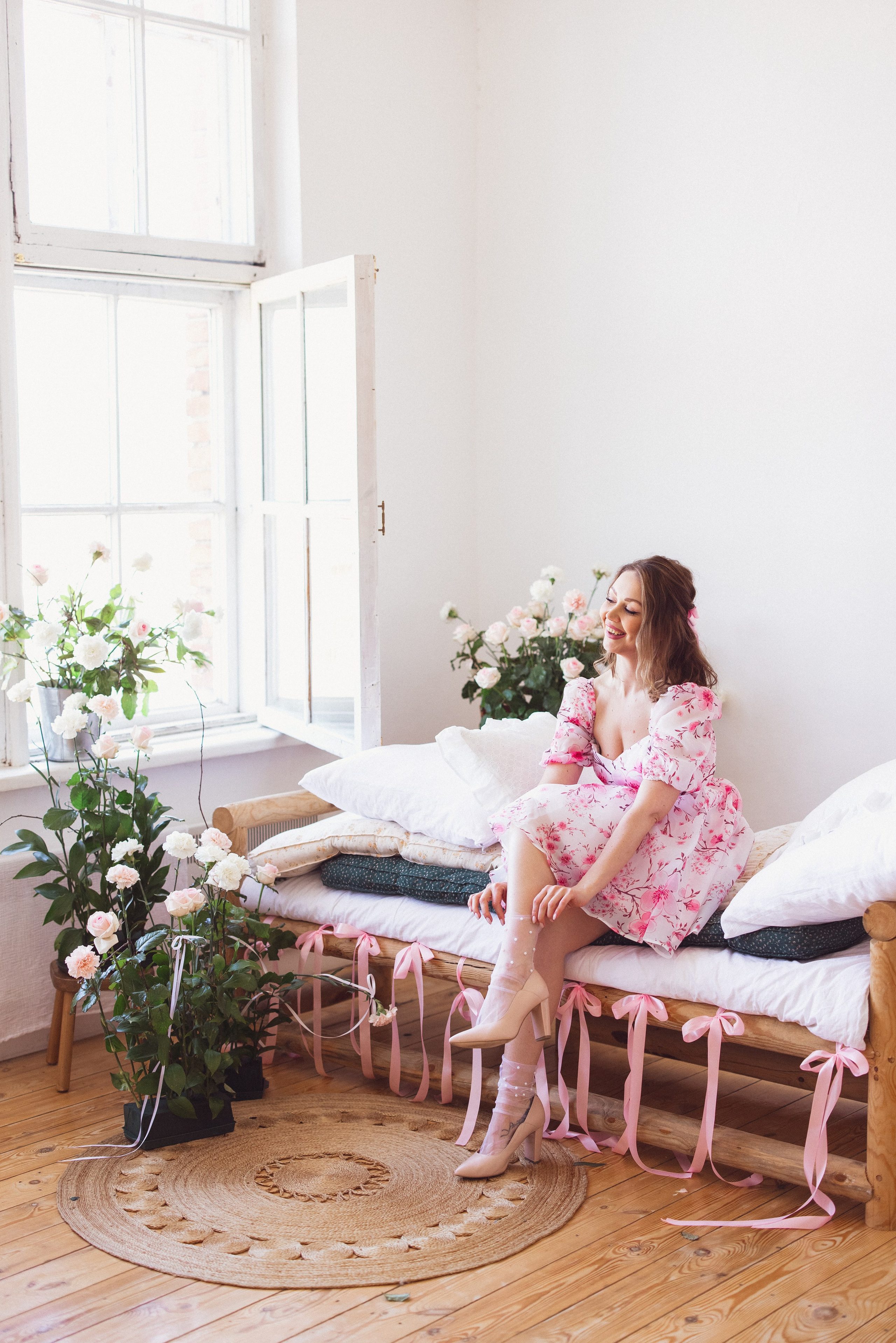 Фотосессия с живыми цветами в фотостудии г. Краснодар. Семейный и детский фотограф в Краснодаре Анна Трашкова