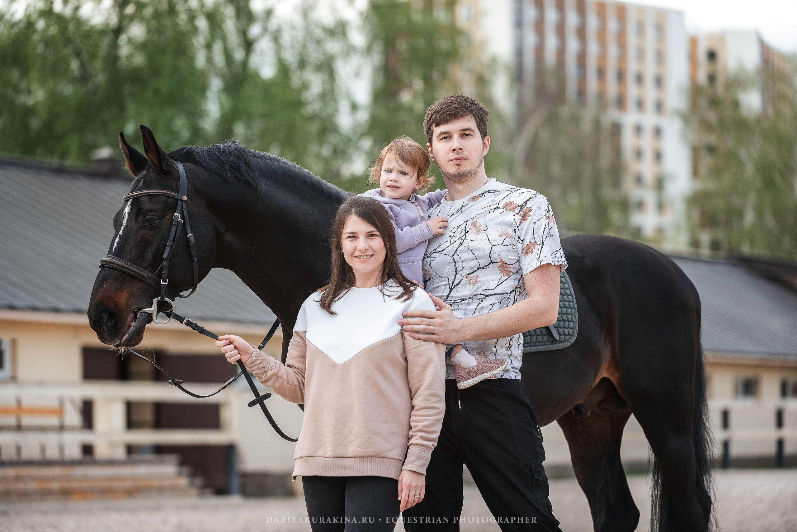 Ира, Боря и Ника с Кливом, HORSIO. Конный фотограф Куракина Дарья • Фотосессии с лошадьми