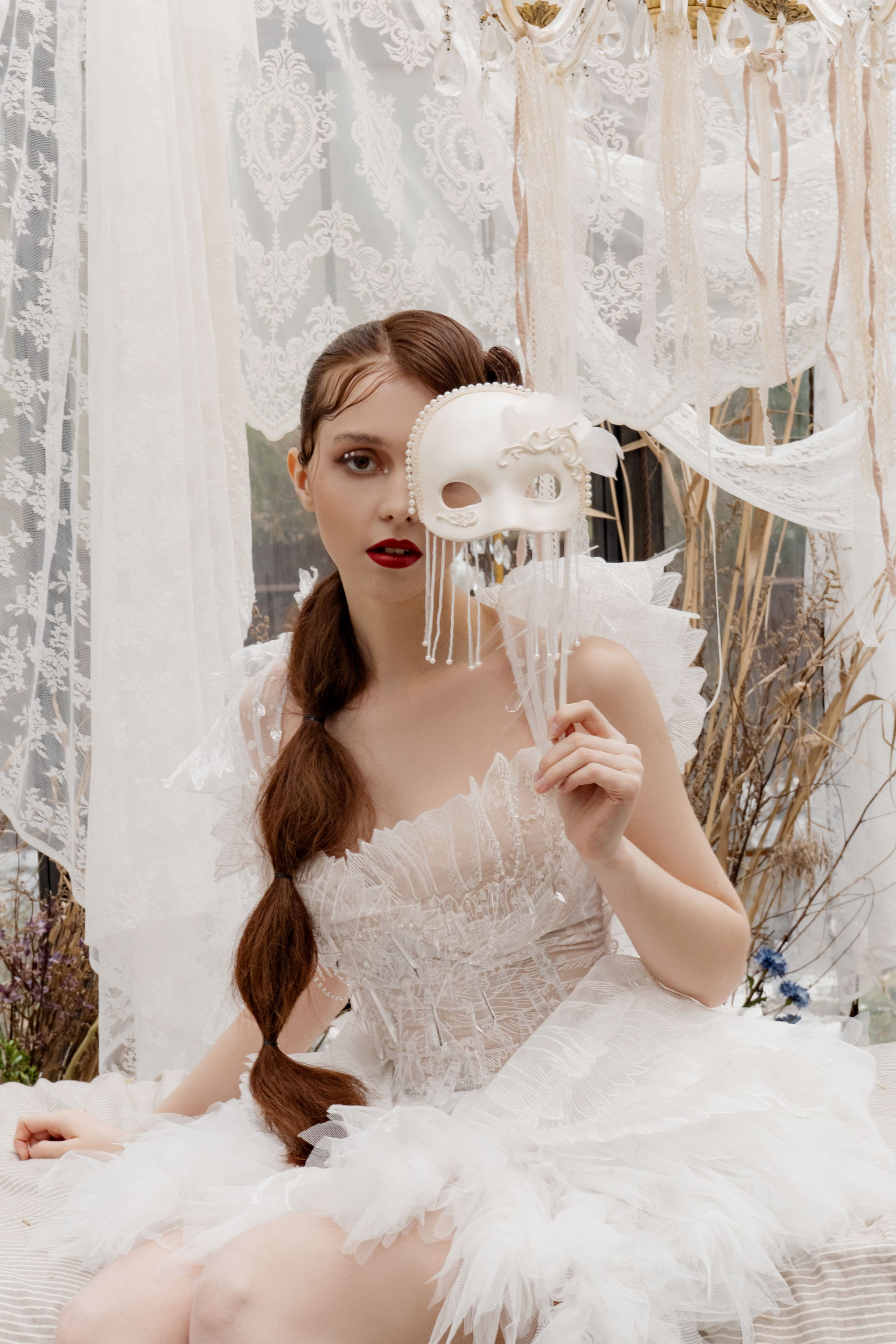Лебедь в будуаре. Проект «Сны Синицы» — Волшебные фотосессии