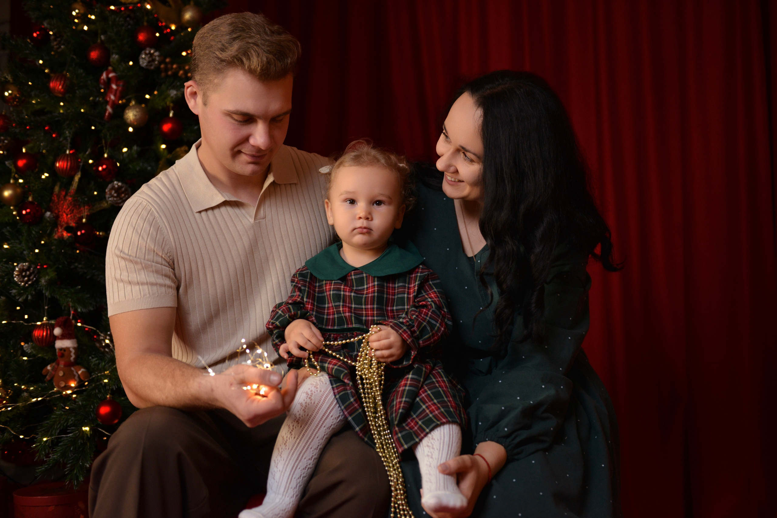 Катюша с родителями. Фотограф в Новомичуринске Наталья Малиновская