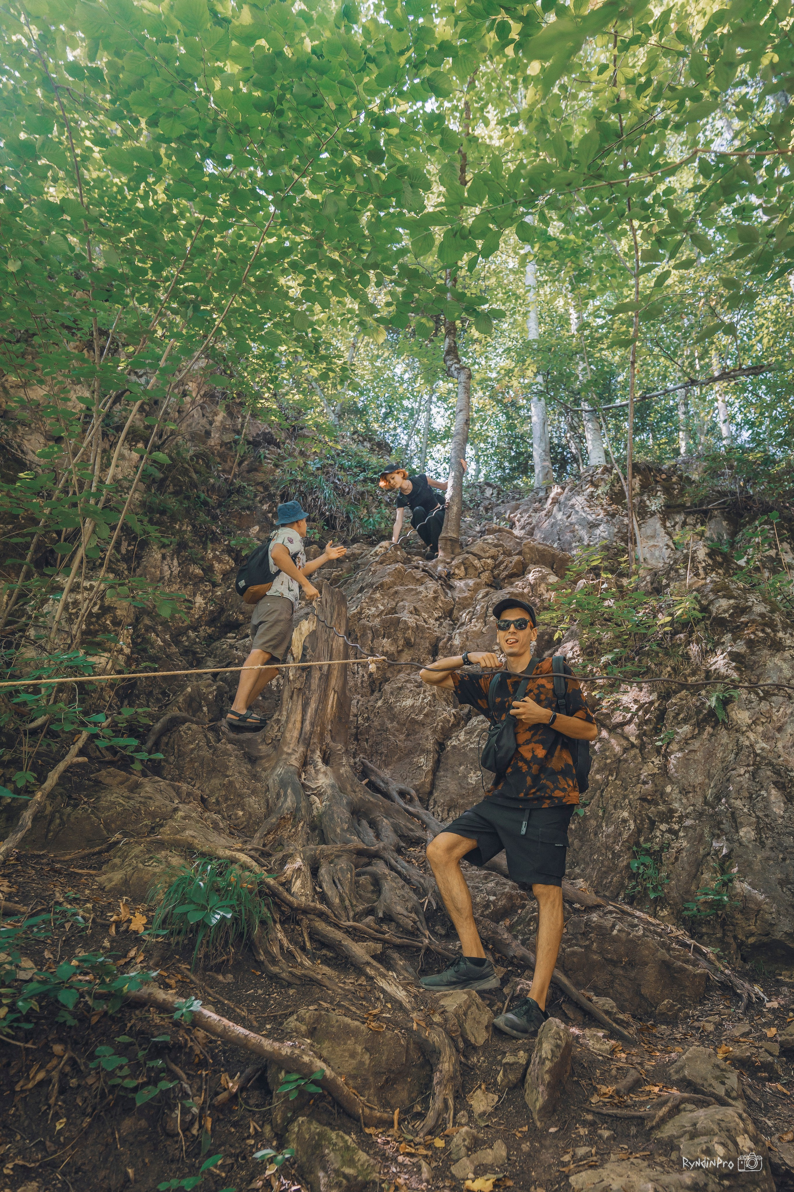 Поход на Орлиную полку + Университетский водопад с командой Мадьяр 15.08.24. Репортажный фотограф в Краснодаре Рындин Дмитрий