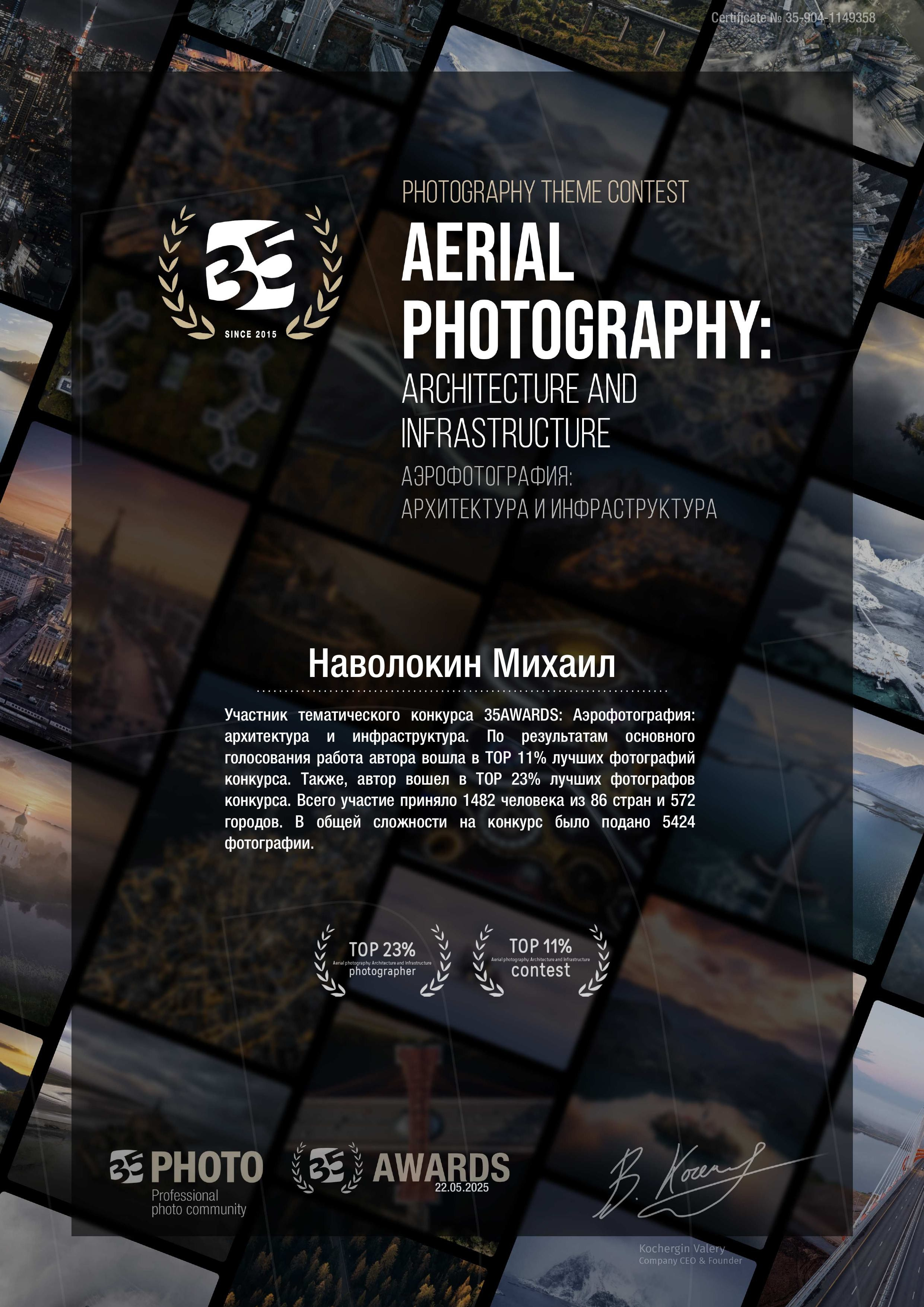 Награды. Репортажный фотограф Михаил Наволокин Москва