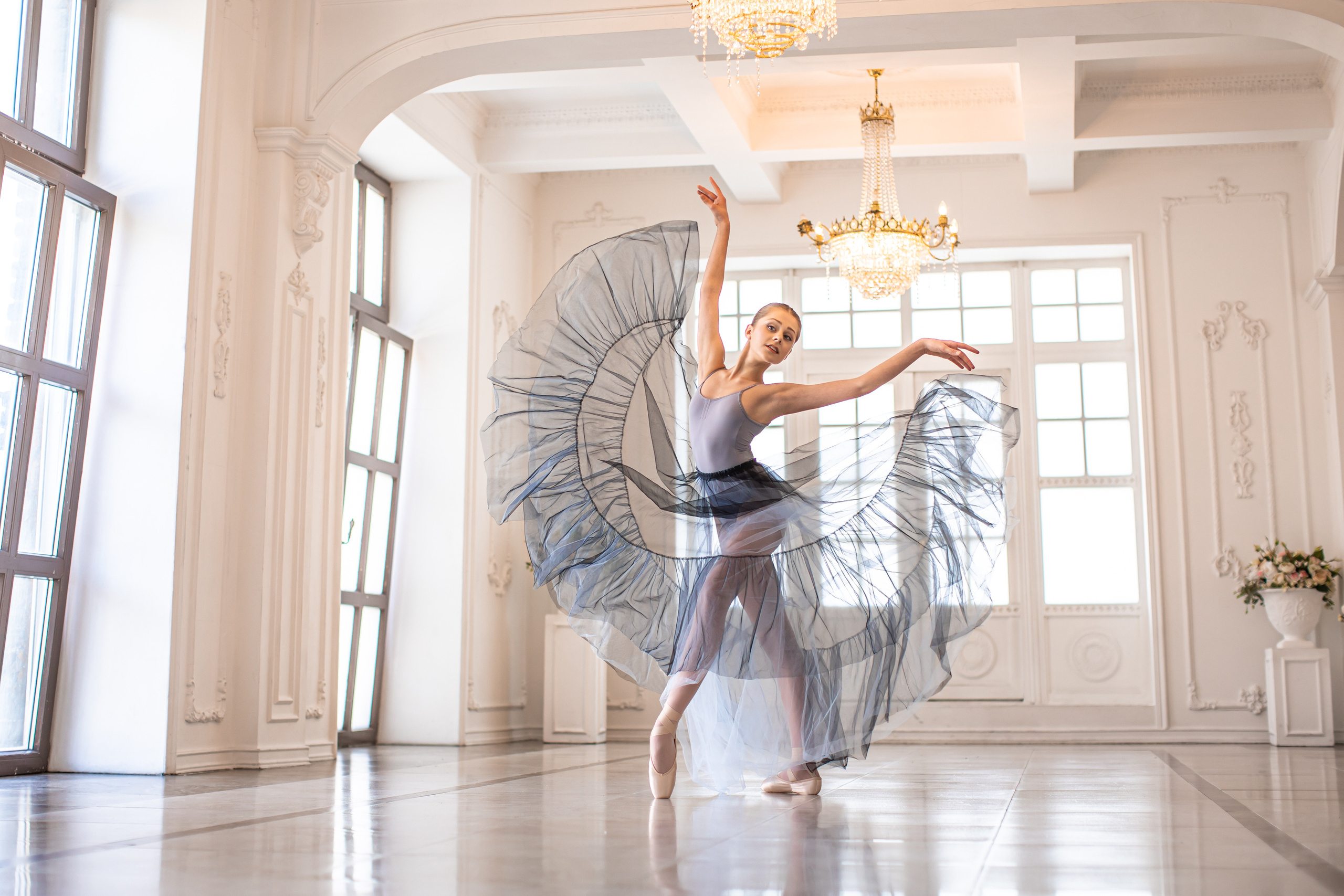 Воздушная юбка прозрачная напрокат Marine. Балетный фотограф Алина Ханько — Душа Балета