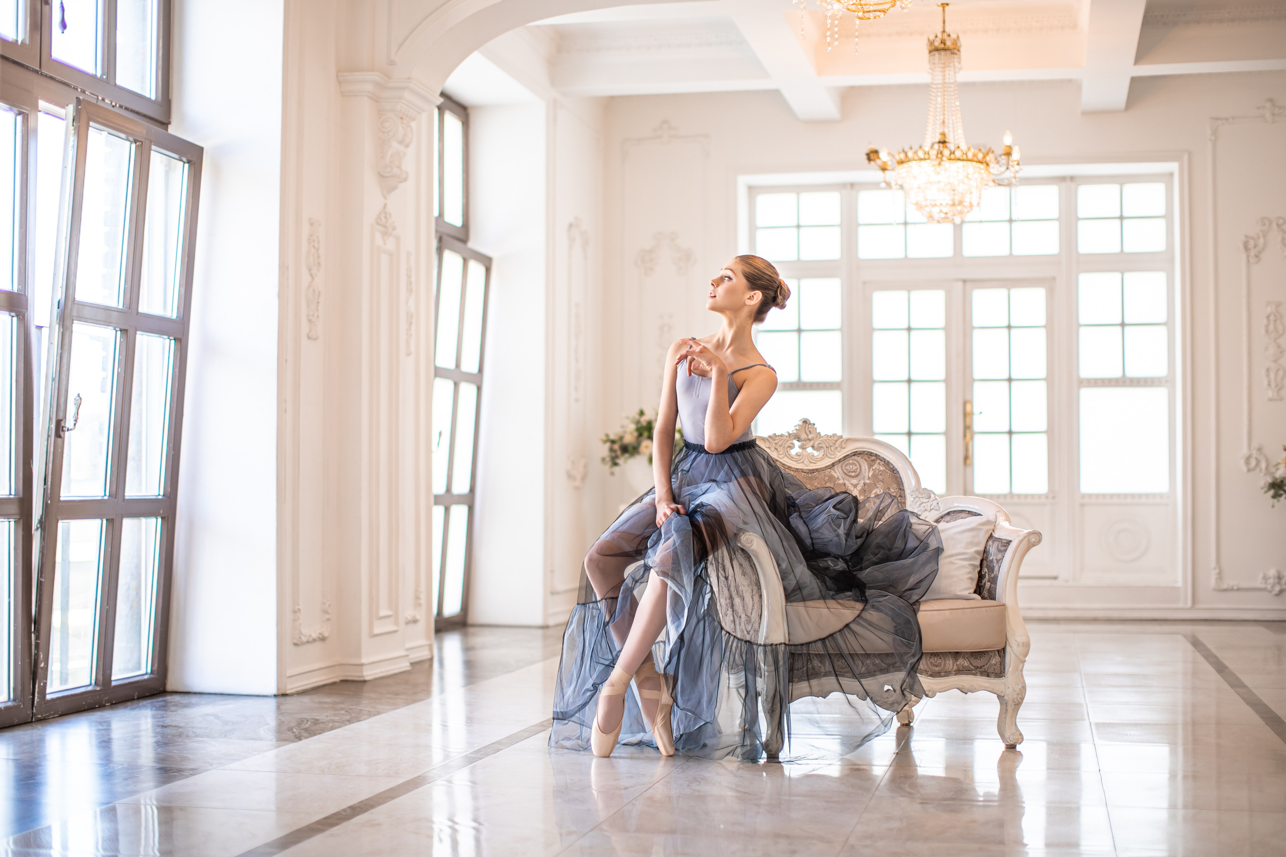 Воздушная юбка прозрачная напрокат Marine. Балетный фотограф Алина Ханько — Душа Балета