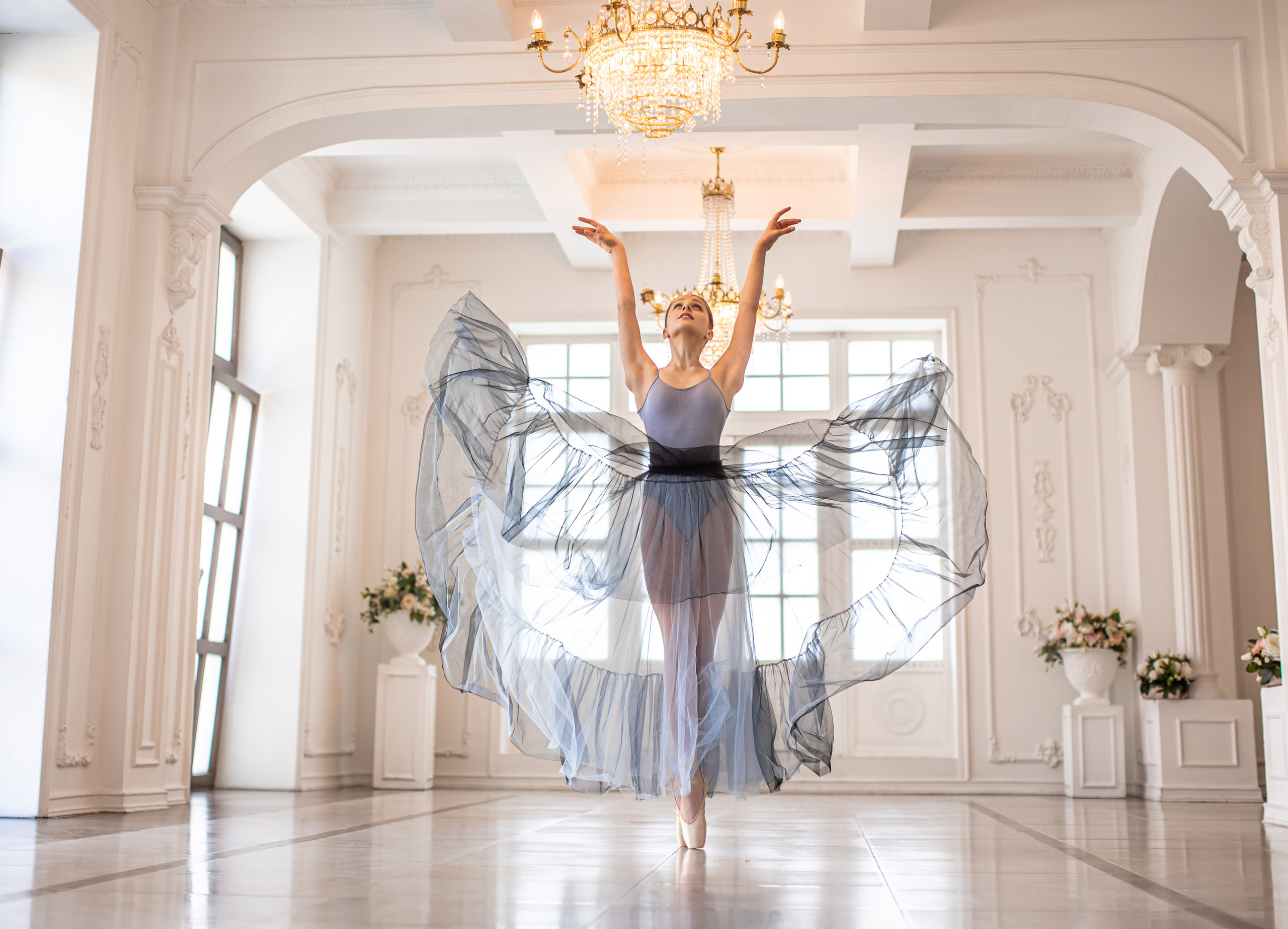 Воздушная юбка прозрачная напрокат Marine. Балетный фотограф Алина Ханько — Душа Балета