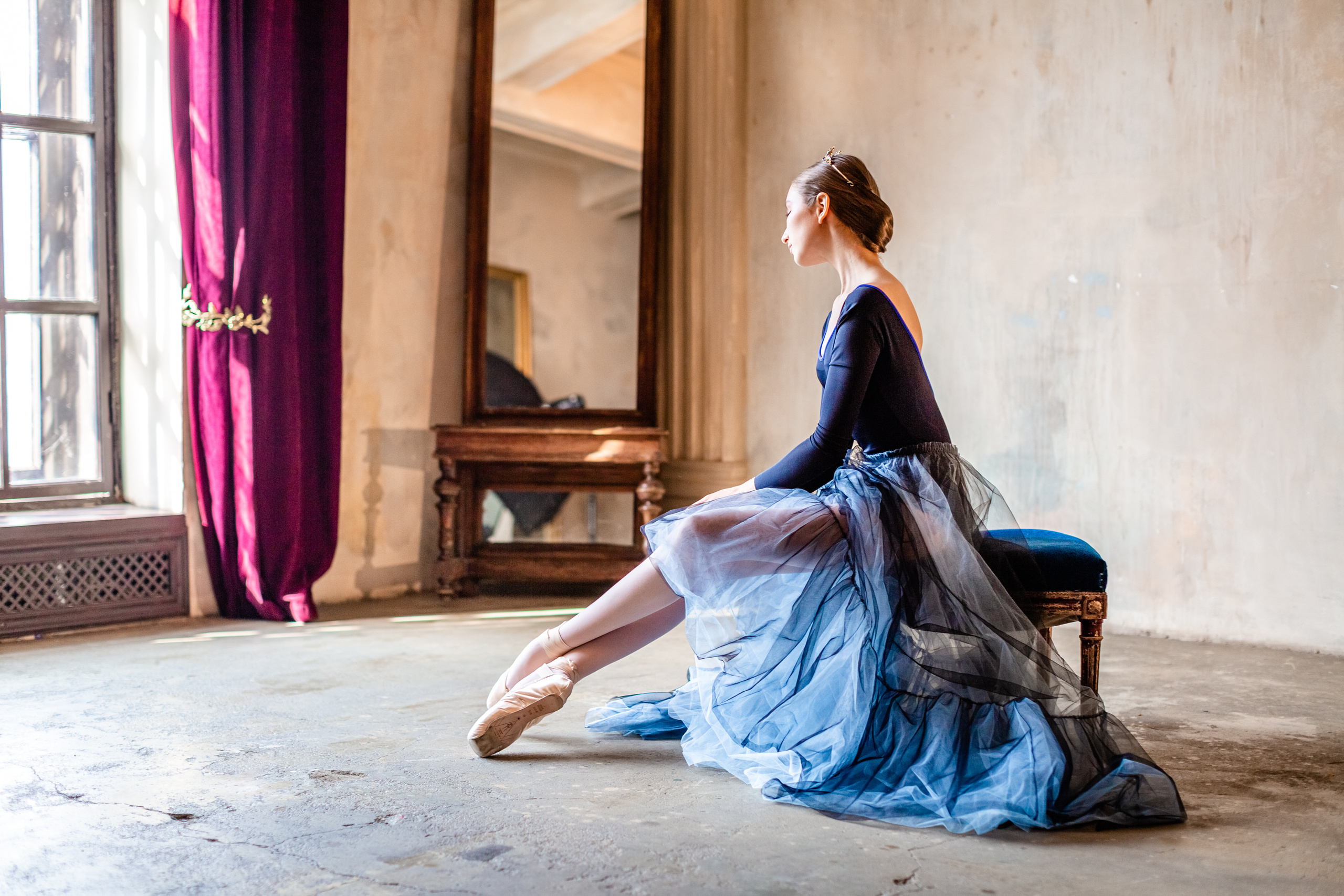 Воздушная юбка прозрачная напрокат Marine. Балетный фотограф Алина Ханько — Душа Балета