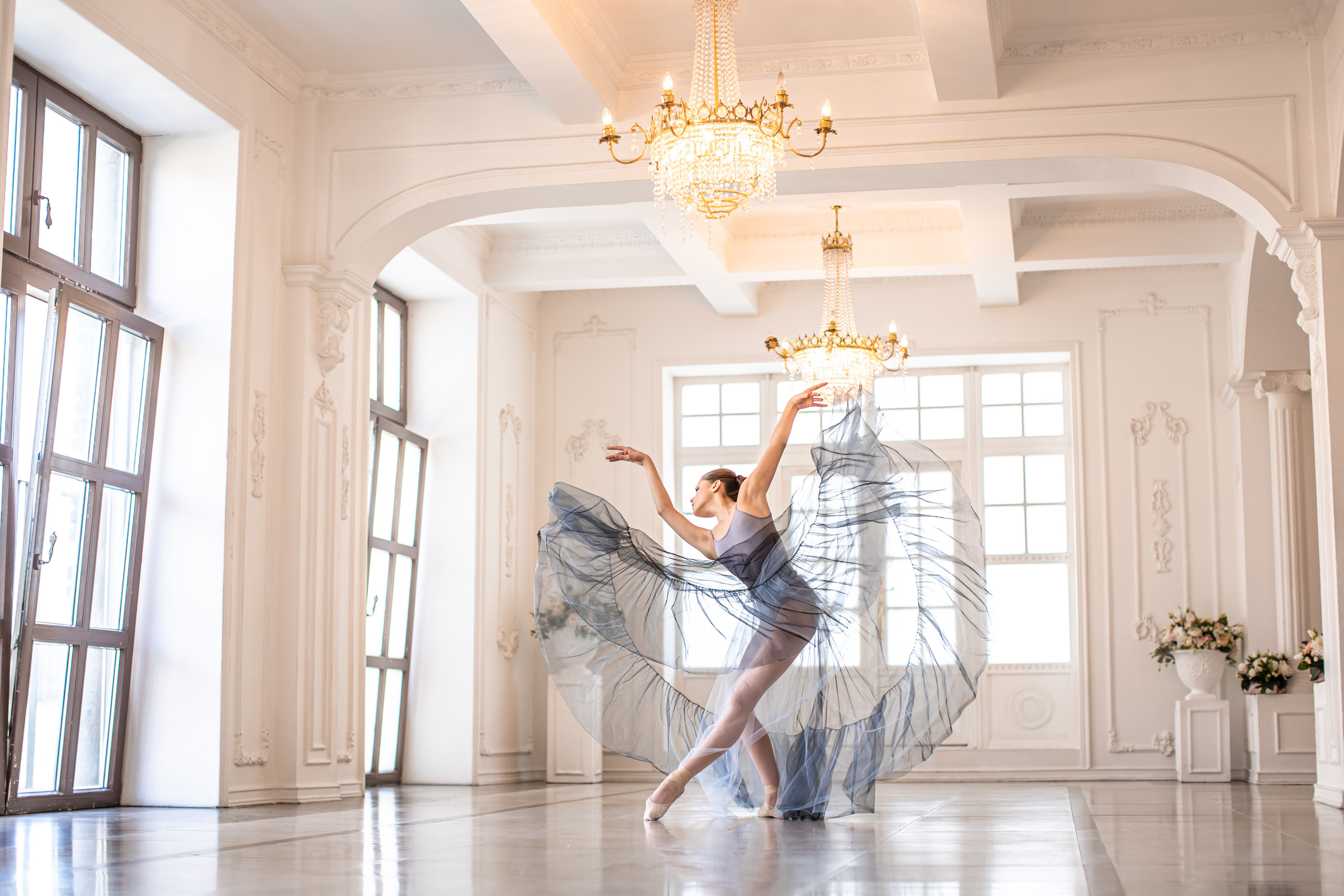 Воздушная юбка прозрачная напрокат Marine. Балетный фотограф Алина Ханько — Душа Балета