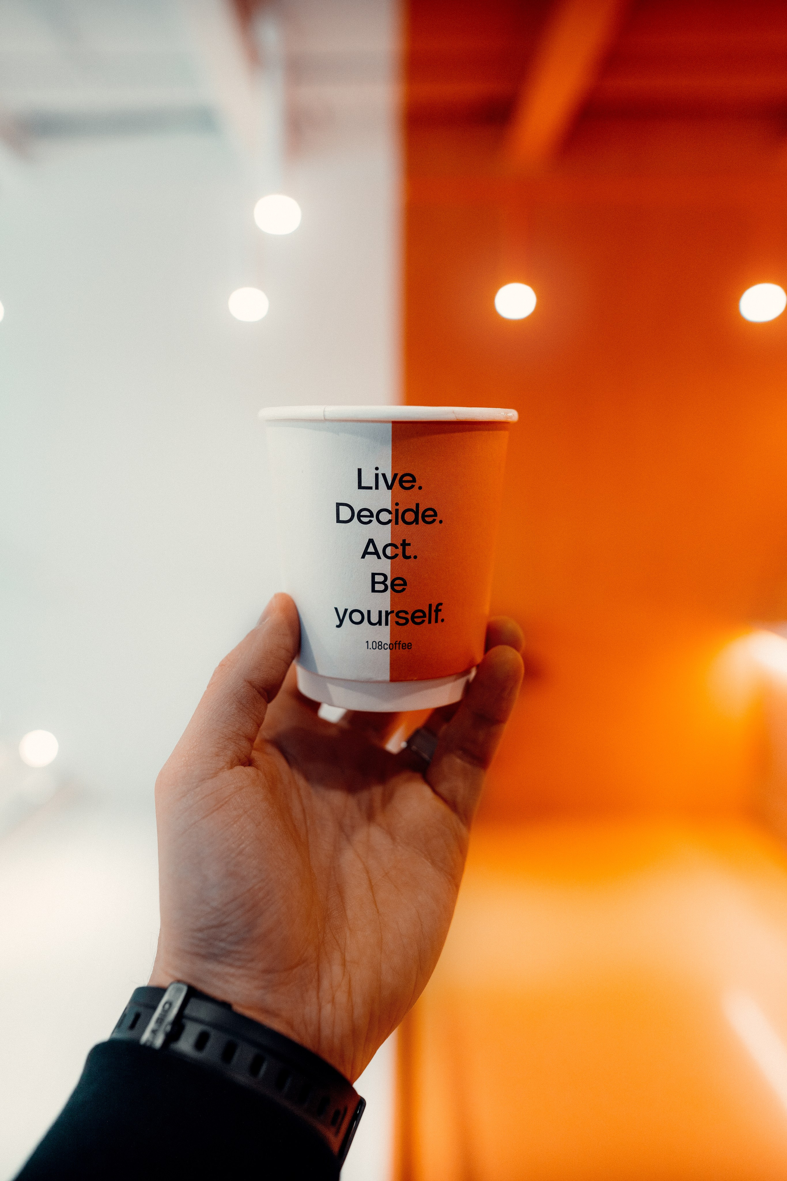 Interior photography of a coffee shop