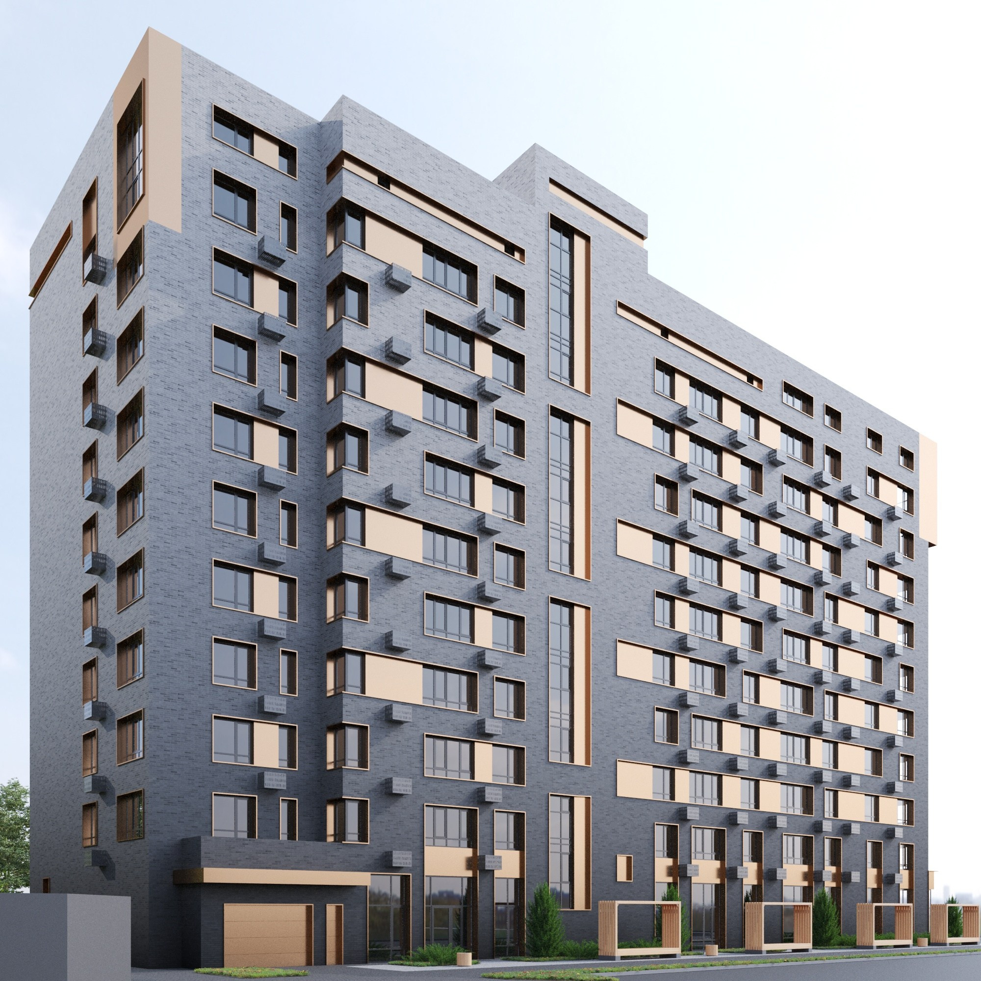 Многоквартирные дома / Пушкина. SAAS Селиванов Алексей Архитектурная Студия