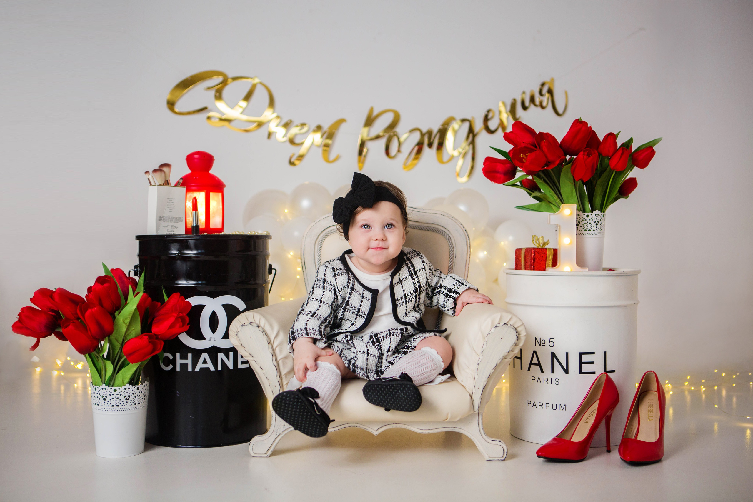 Даша, 1 год. Фотостудия «Антураж». Свадебный семейный и детский фотограф в Краснодаре Карина Федоровская