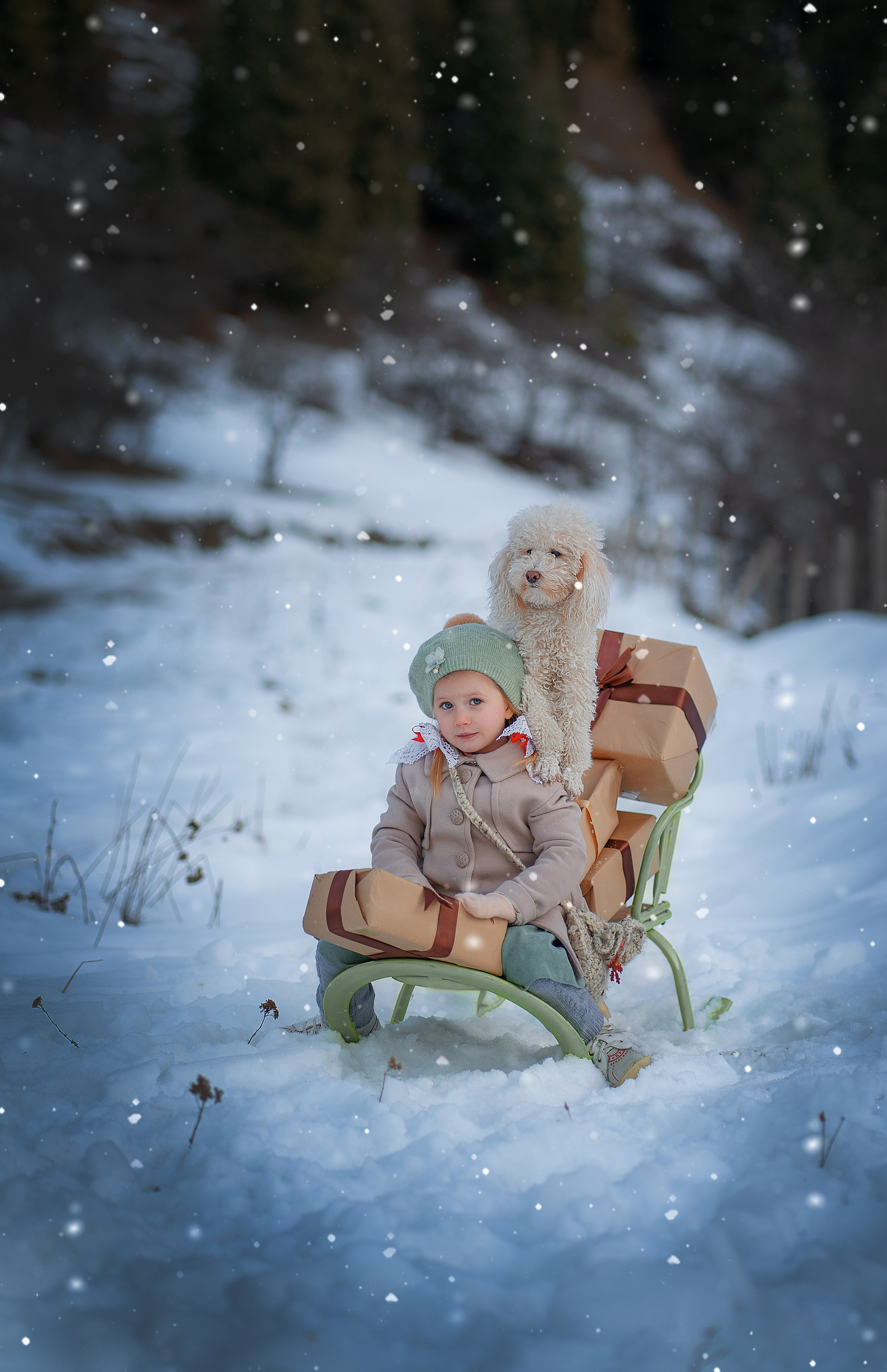 Детские новогодние и рождественские фотоистории. Детский и семейный фотограф в Москве и Подмосковье Настя Наумова