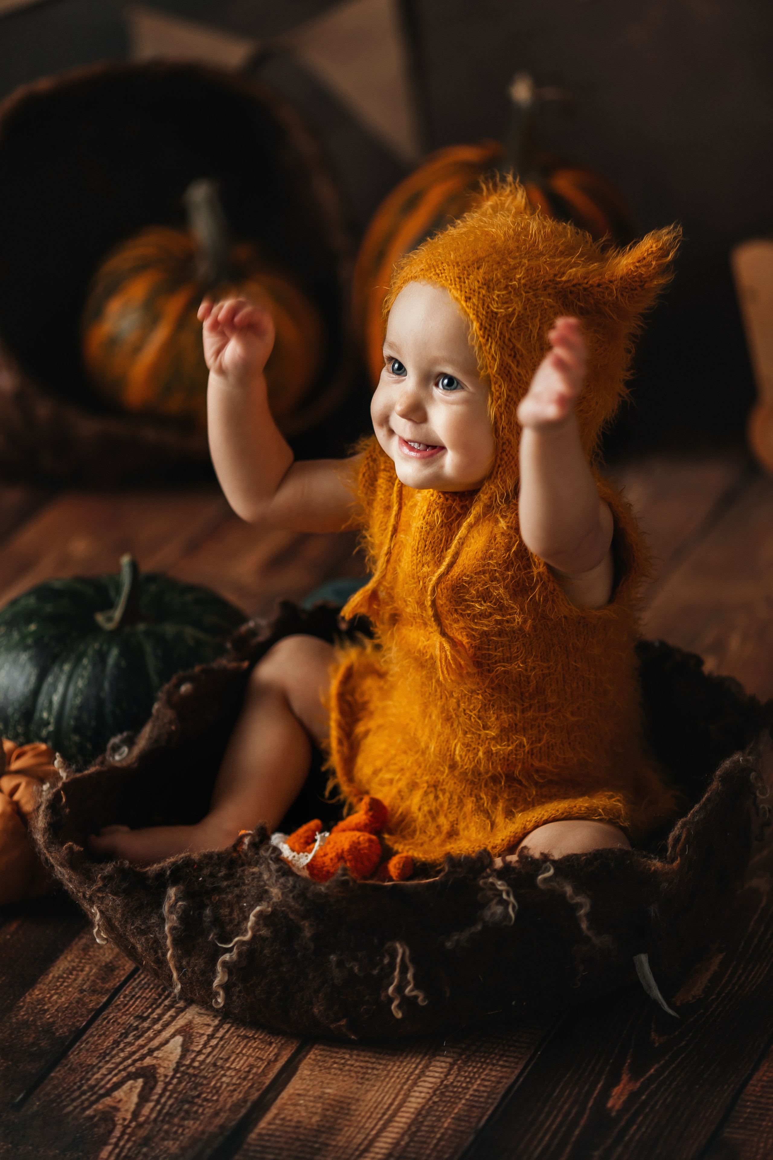 Тыквы. Фотограф новорождённых Екатерина Боброва. Ульяновск