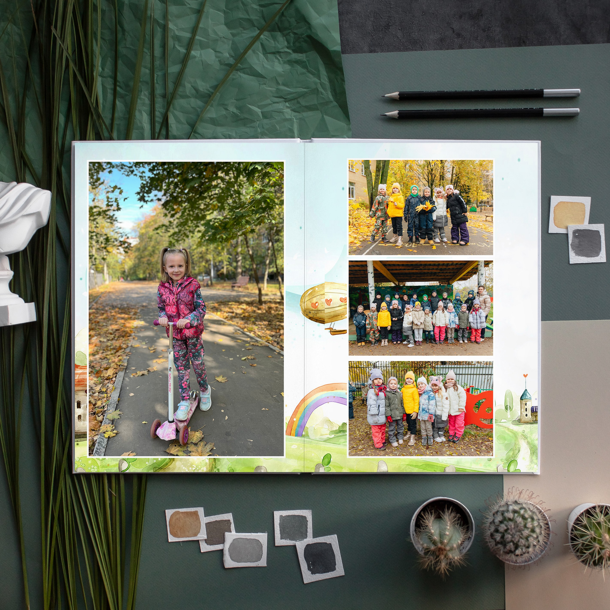 ПРЕМИУМ 5 разворотов. Выпускные альбомы для детского сада и школы в Москве