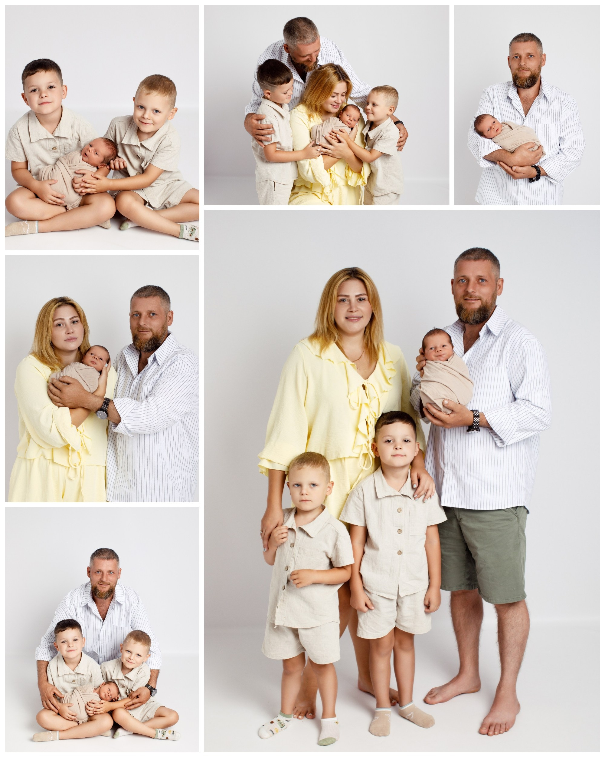 Примеры с семьей. Фотограф новорождённых и детей до года на КМВ