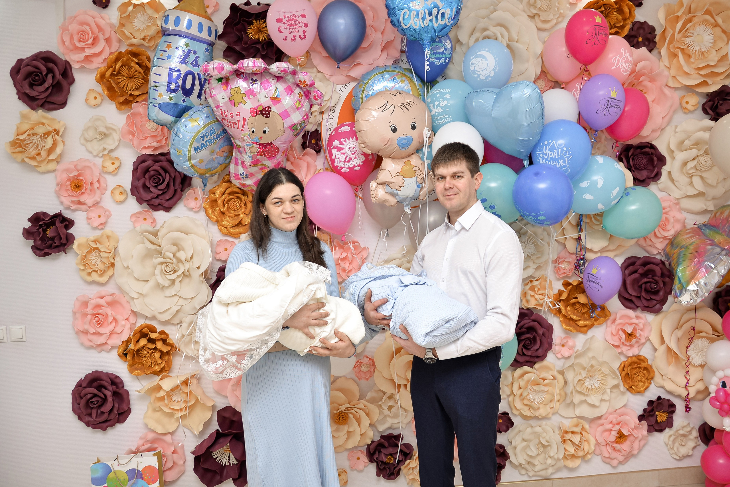 Выписка Королевской двойни. Семейный и свадебный фотограф Галина Абакумова, фотосессии в Белгороде