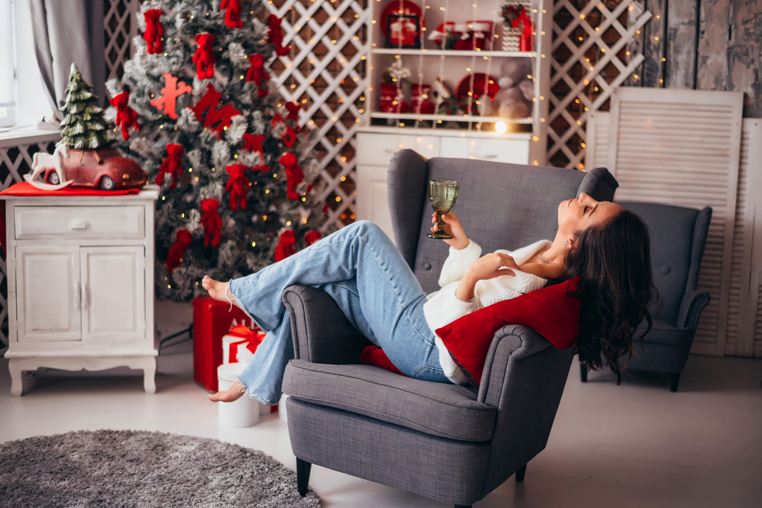 Новогодняя съёмка мамы и дочки. Свадебный и семейный фотограф в Симферополе Дарья Маркова