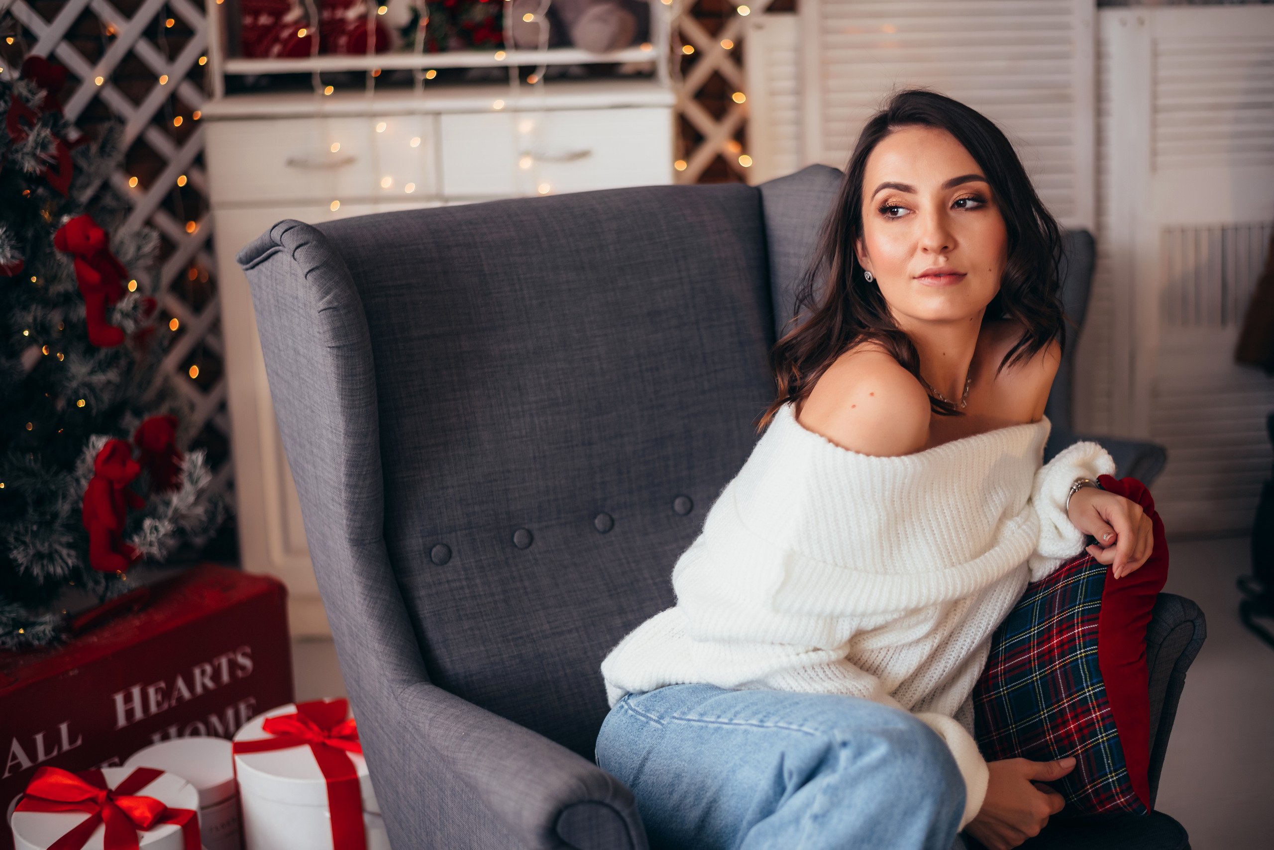 Новогодняя съёмка мамы и дочки. Свадебный и семейный фотограф в Симферополе Дарья Маркова