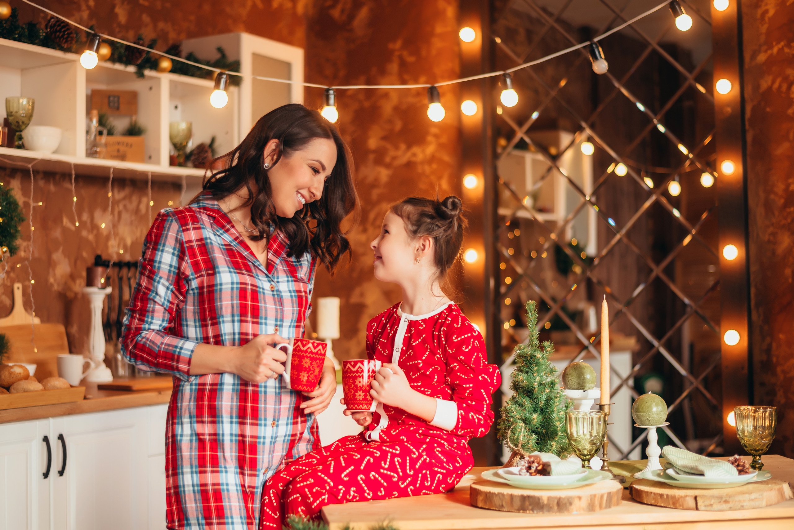 Новогодняя съёмка мамы и дочки. Свадебный и семейный фотограф в Симферополе Дарья Маркова