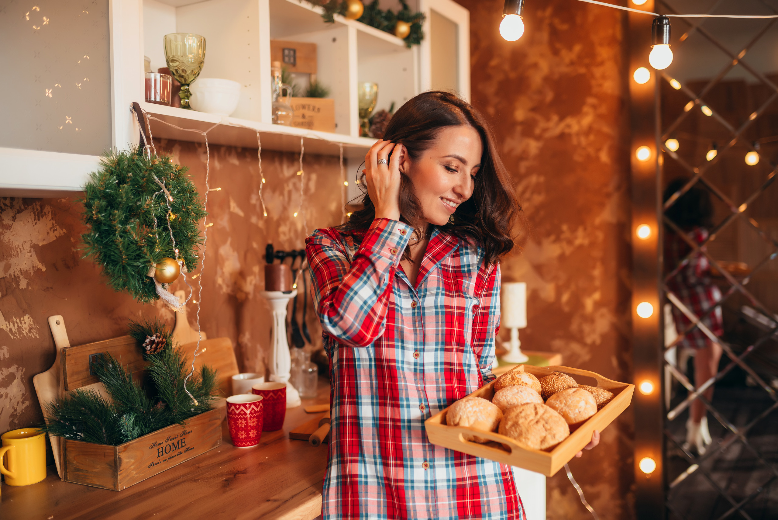 Новогодняя съёмка мамы и дочки. Свадебный и семейный фотограф в Симферополе Дарья Маркова