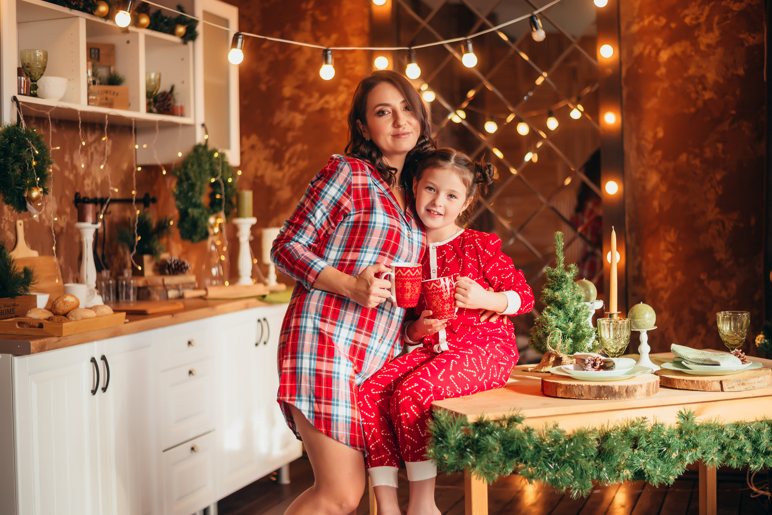 Новогодняя съёмка мамы и дочки. Свадебный и семейный фотограф в Симферополе Дарья Маркова