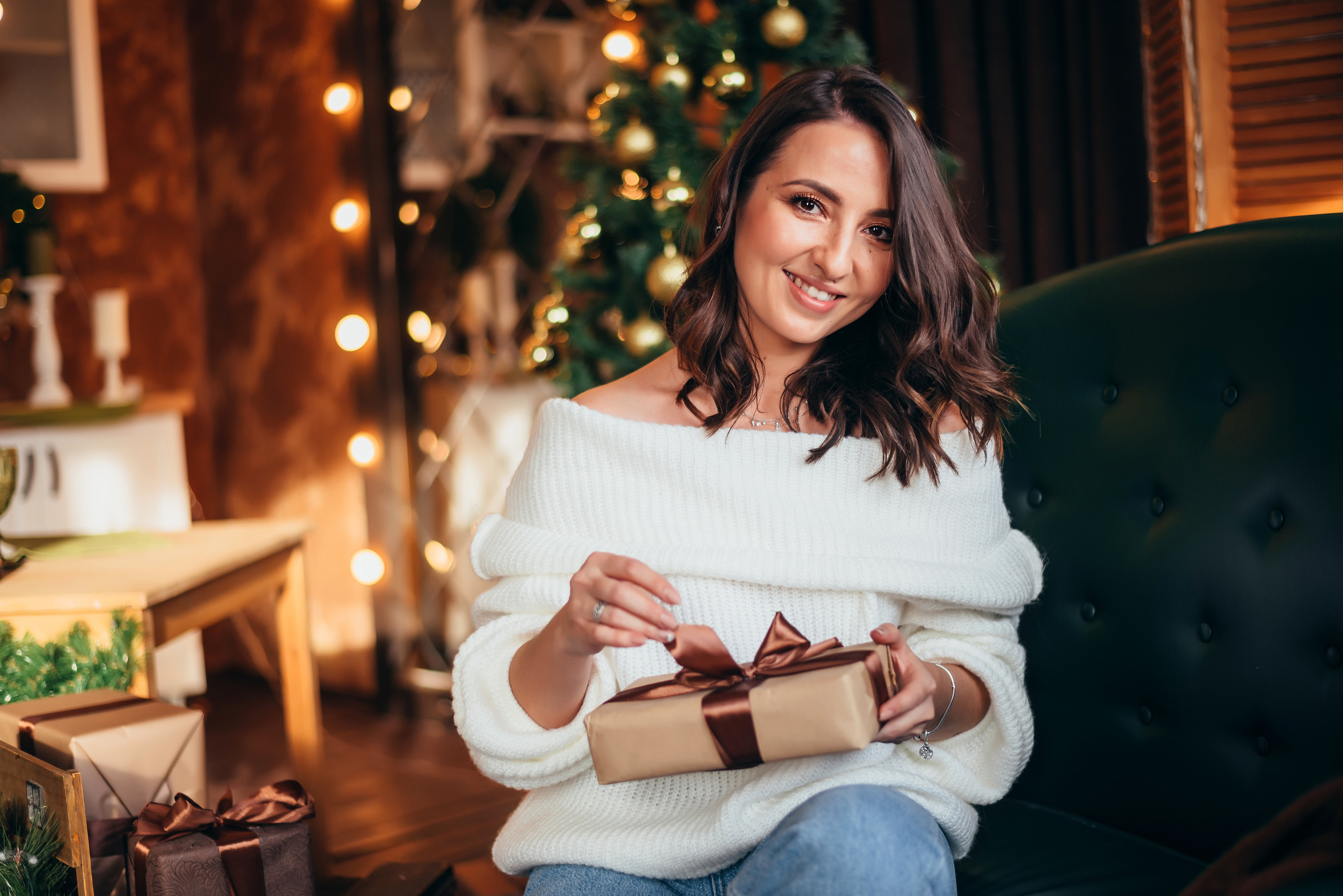 Новогодняя съёмка мамы и дочки. Свадебный и семейный фотограф в Симферополе Дарья Маркова