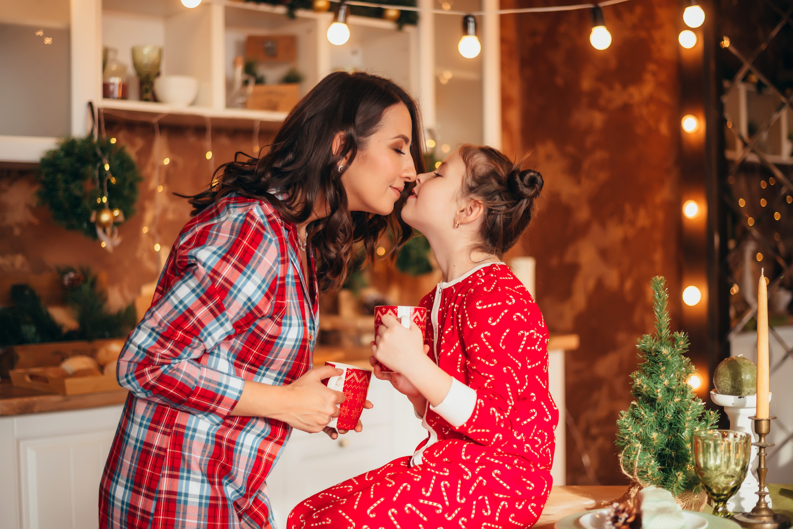 Новогодняя съёмка мамы и дочки. Свадебный и семейный фотограф в Симферополе Дарья Маркова