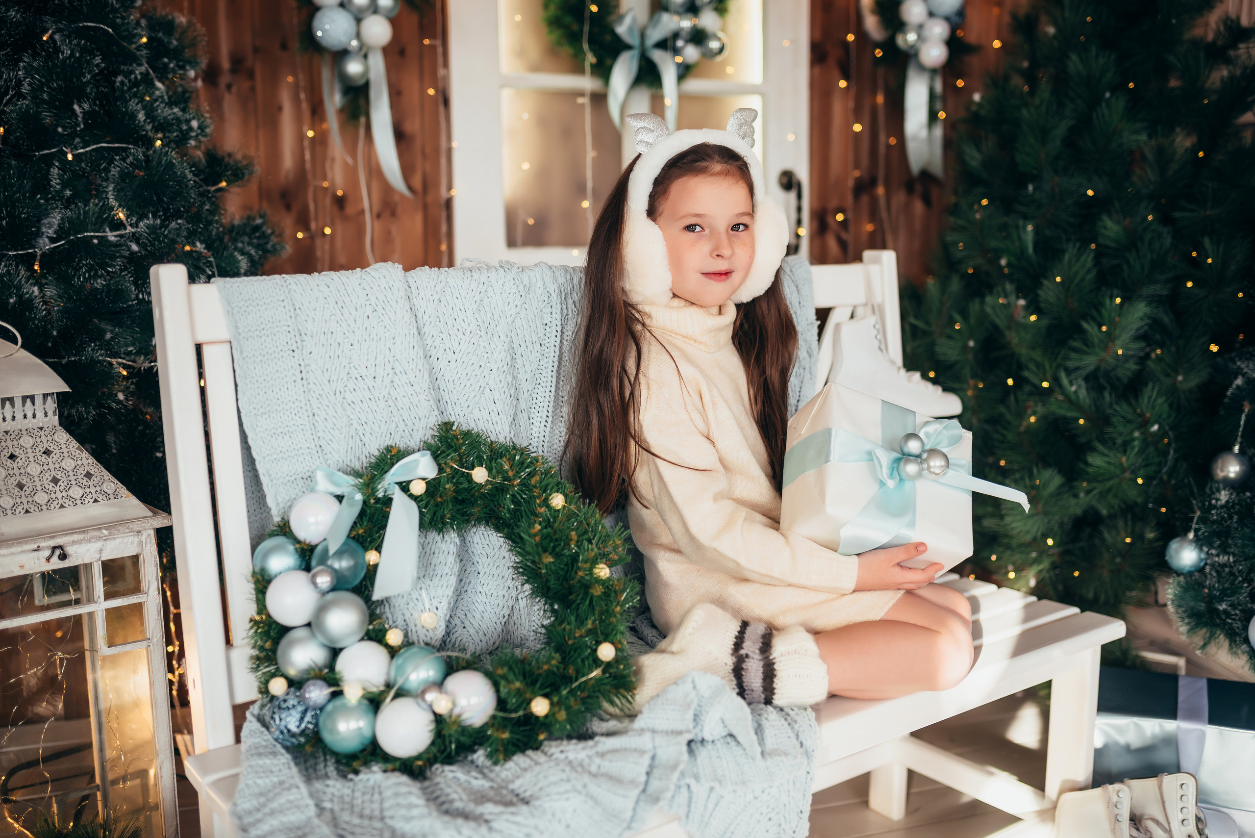 Новогодняя съёмка мамы и дочки. Свадебный и семейный фотограф в Симферополе Дарья Маркова