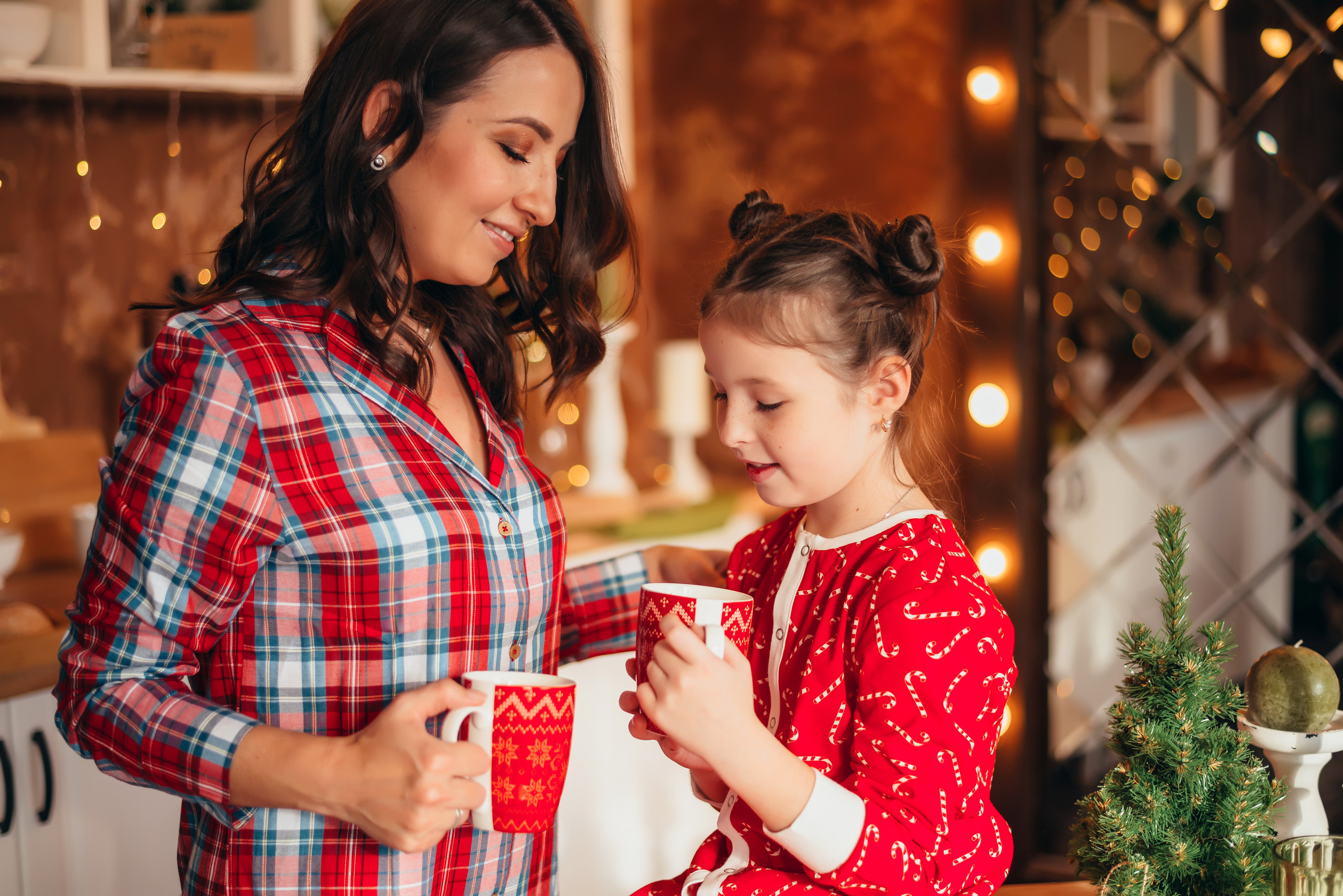 Новогодняя съёмка мамы и дочки. Свадебный и семейный фотограф в Симферополе Дарья Маркова