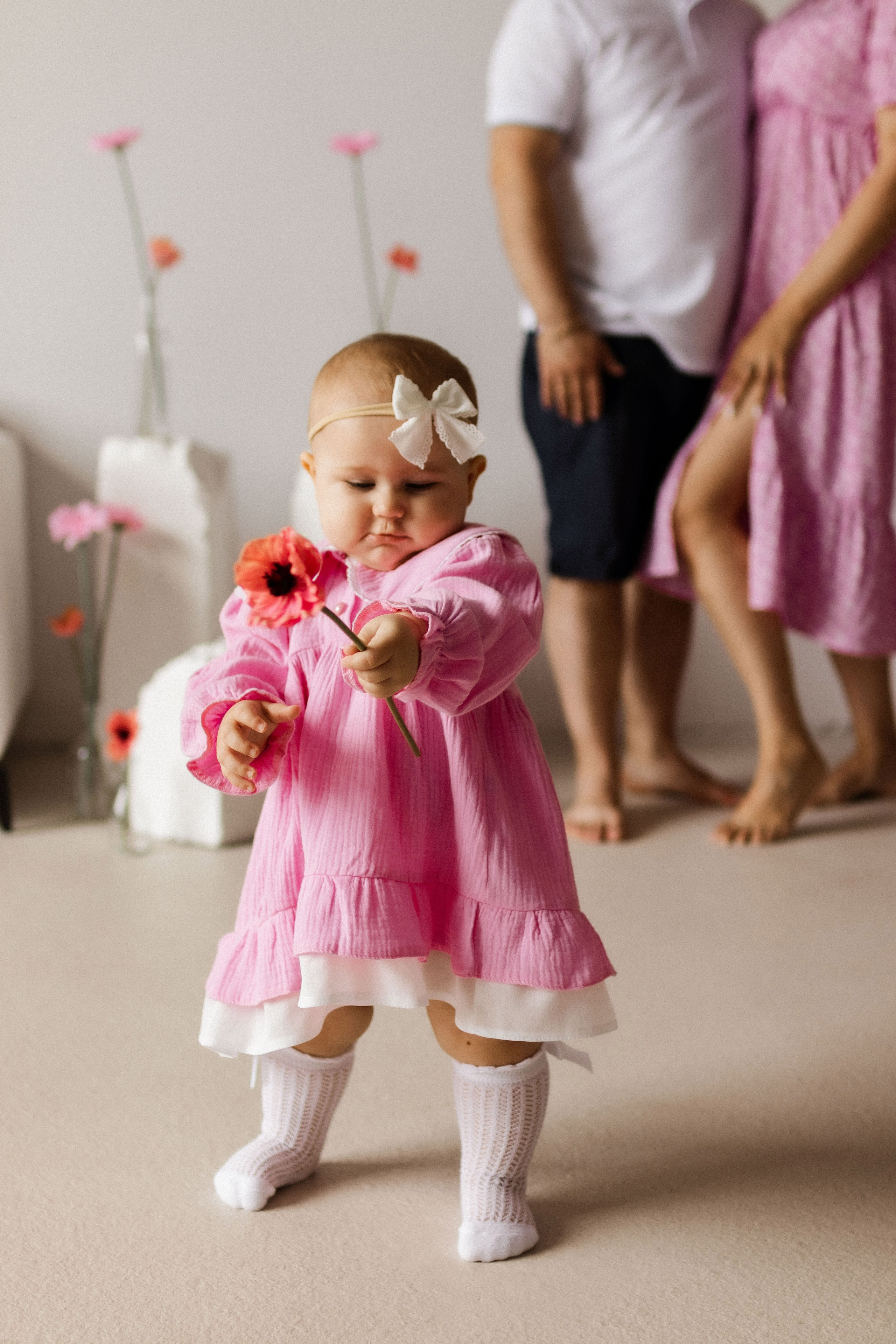 Малышка Алиса с мамой и папой. Фотограф в Челябинске Наталья Епимахова