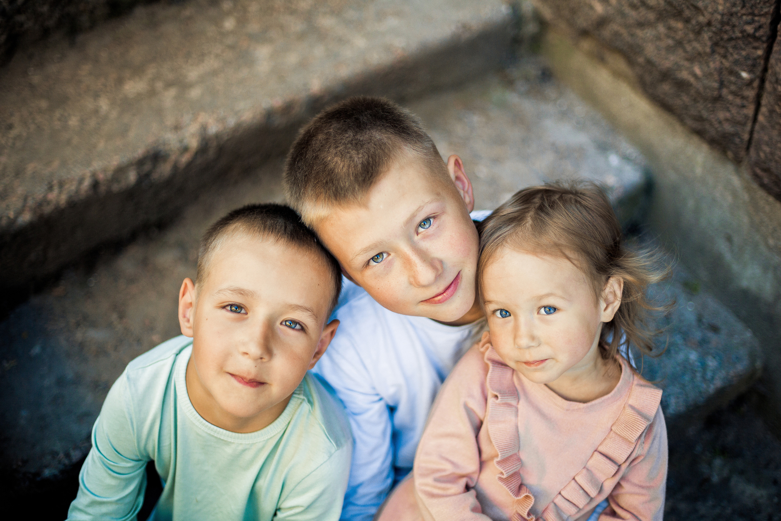 Фотосессия большой семьи с четырьмя детьми. Детский, свадебный и семейный фотограф Юлия Курбатова, Санкт-Петербург