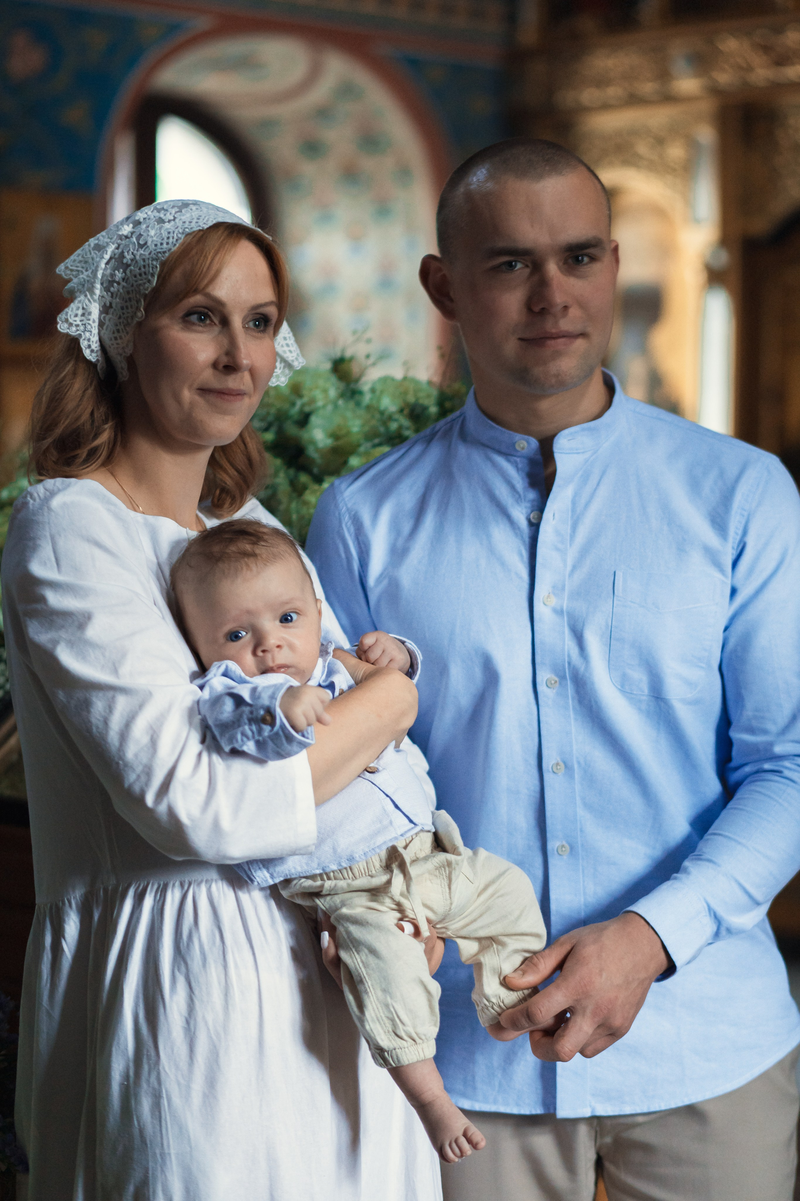 Крещение в Знаменской Церкви г. Переславль Залесский. Профессиональный фотограф в Москве и Мо Мария Шантарёва