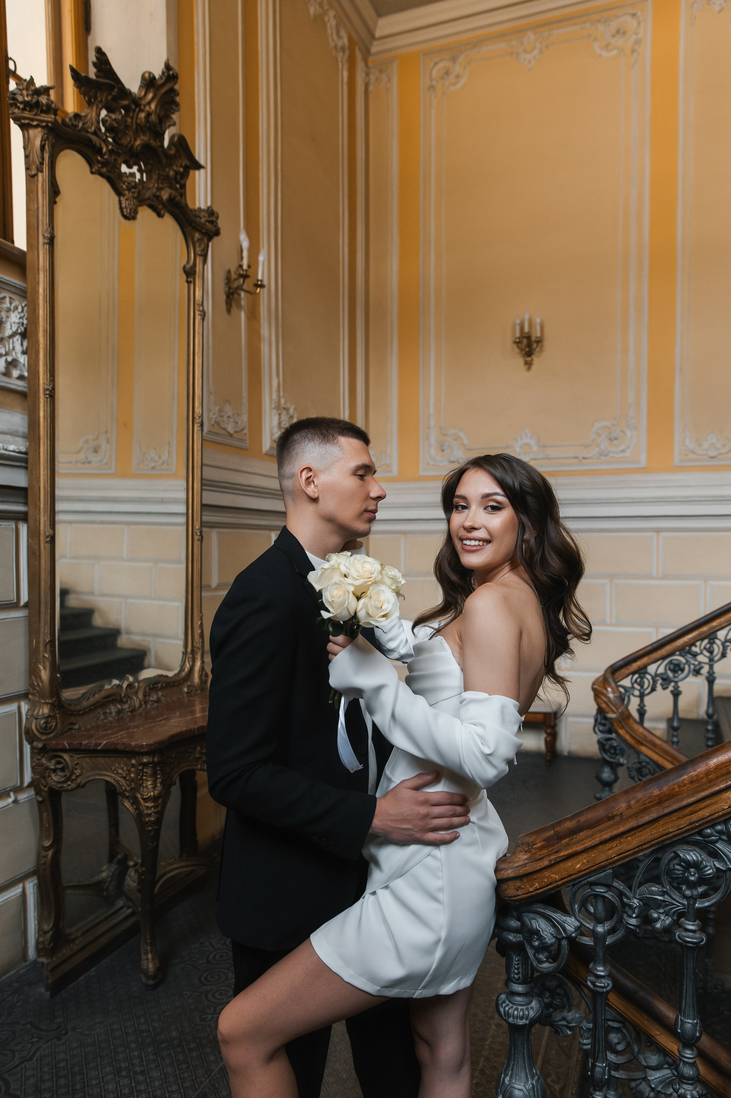 Свадебная фотосессия в Библиотеке-читальне им. А. С. Пушкина. Фотограф и видеограф Анна Домашенко