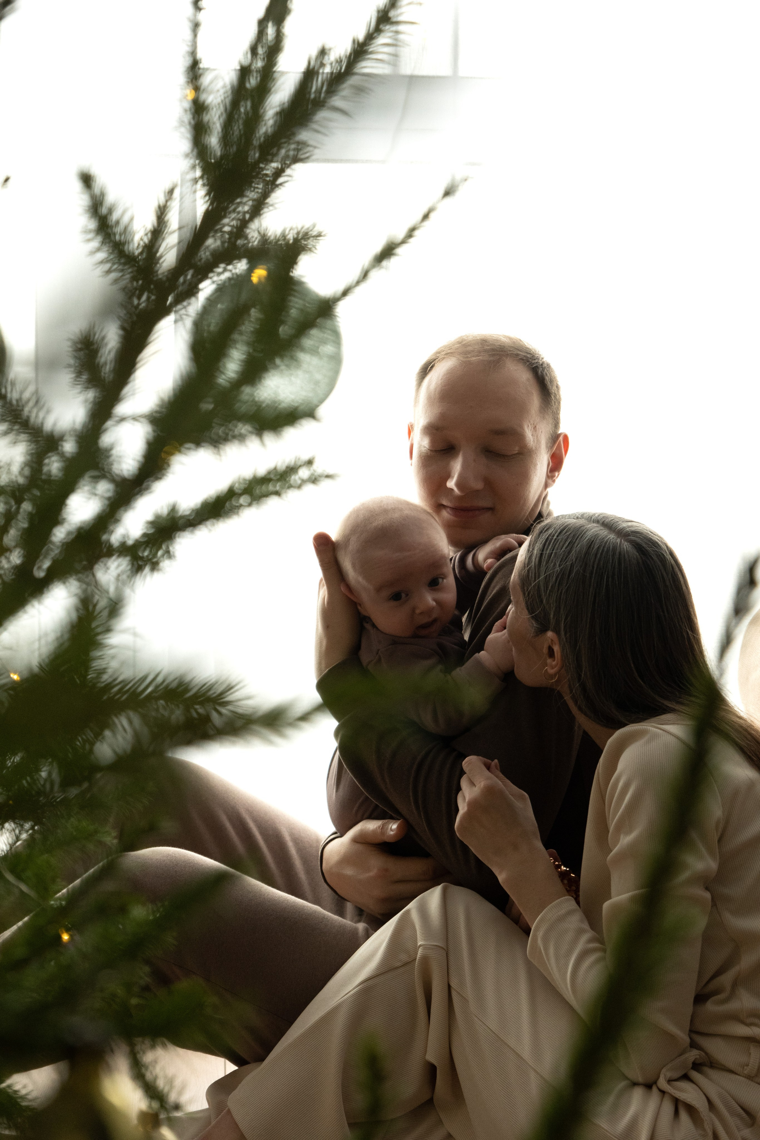 Домашняя новогодняя фотосессия с малышом. Фотограф видеограф Ольга Василевская