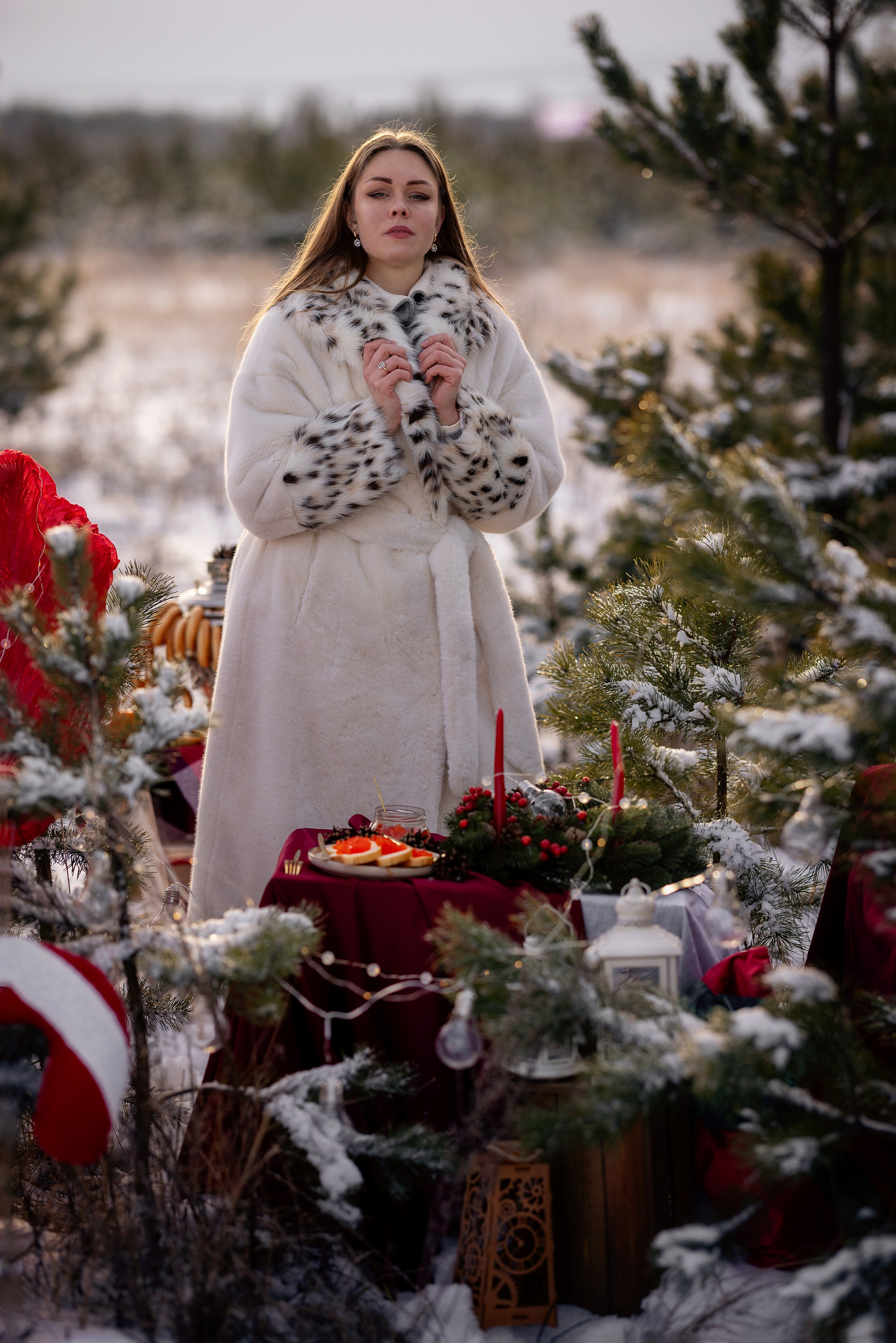 Съемка в зимнем лесу. Фотограф Ульянкина Мария