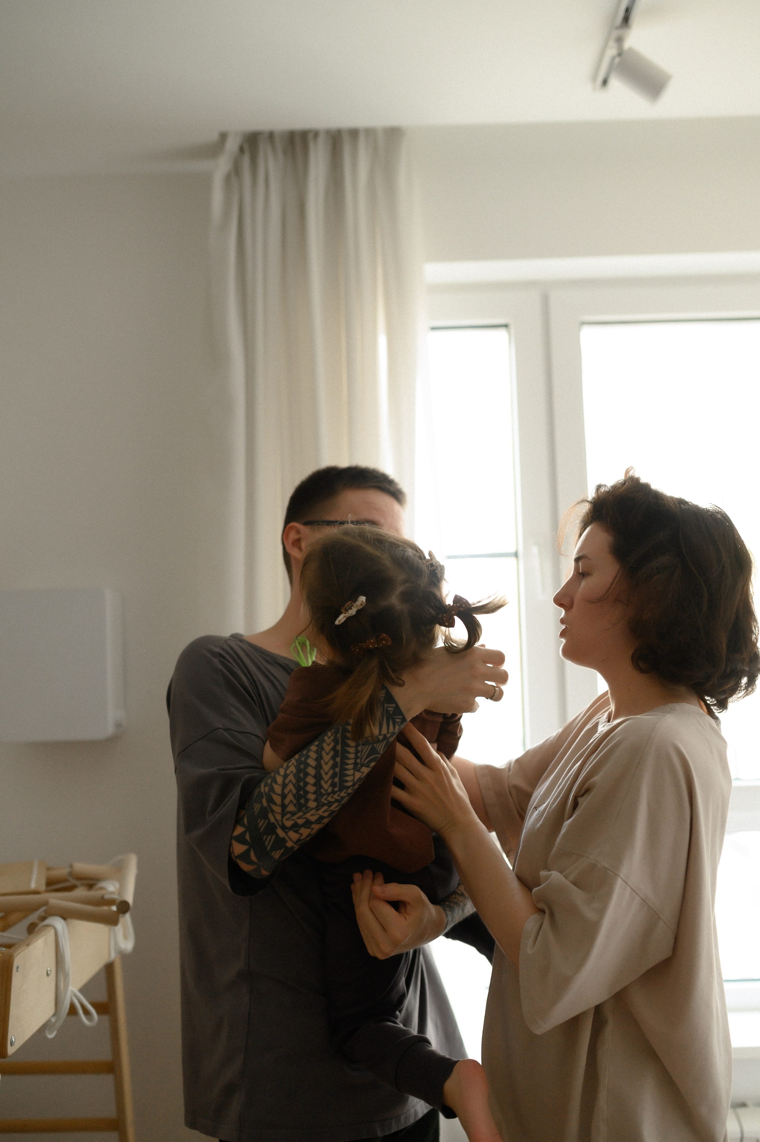 Руслан, Марта и Кира дома. Семейный и свадебный lifestyle-фотограф в Москве Мария Петрова