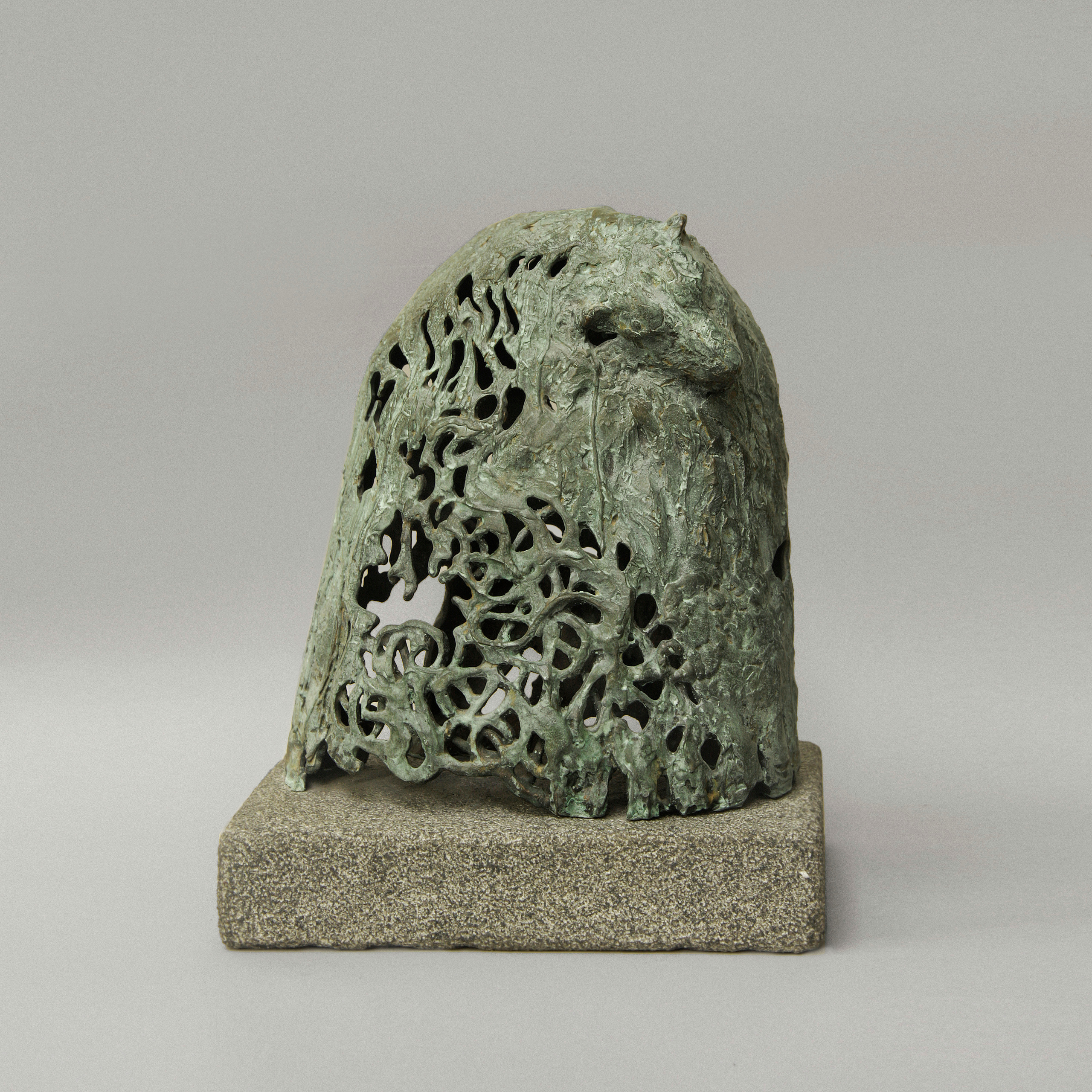 "Берсерк" Бронза, гранит, H: 27 cm