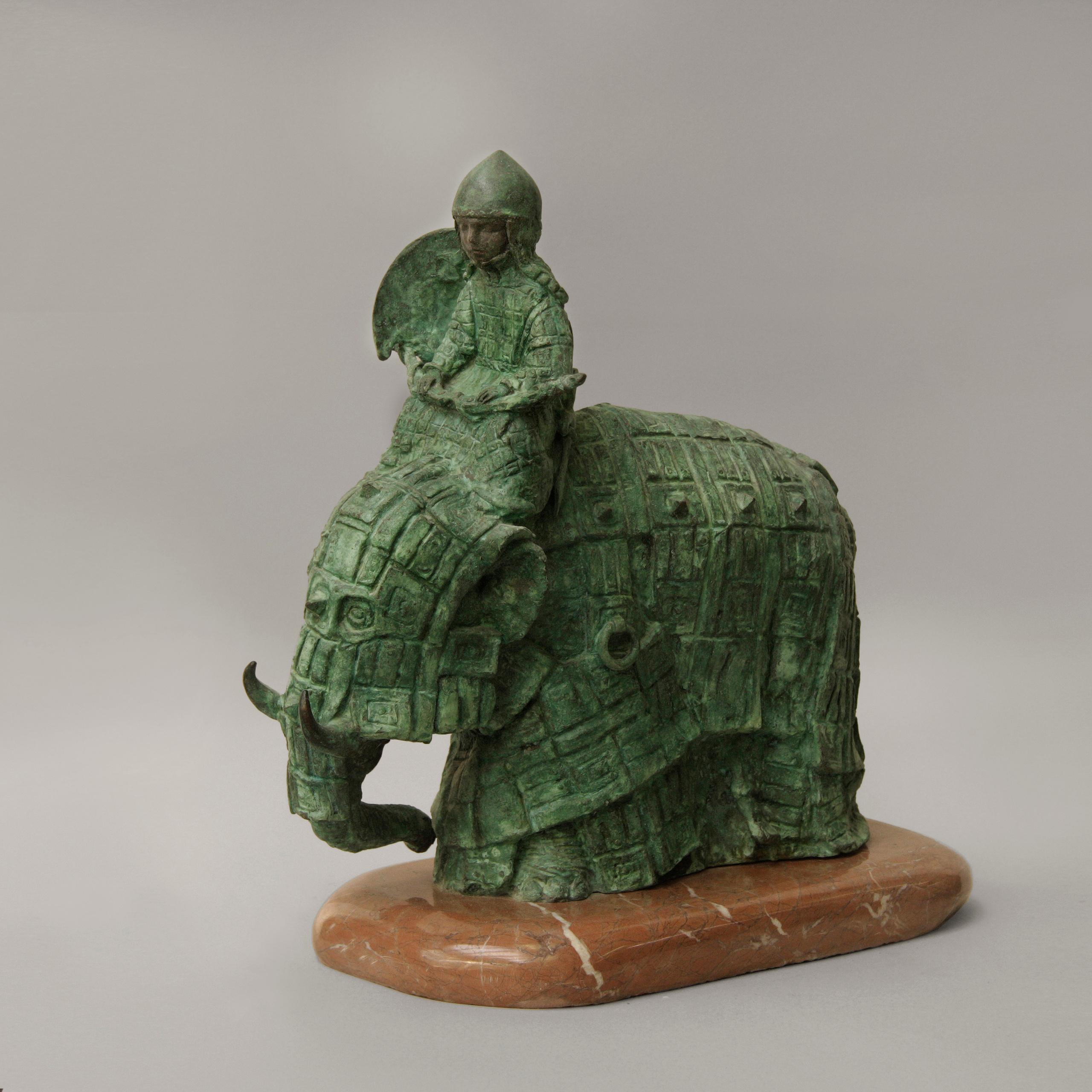 "Сон Ганнибала" из серии Сказки. Бронза, мрамор, 35 H x 37 W x 16 cm