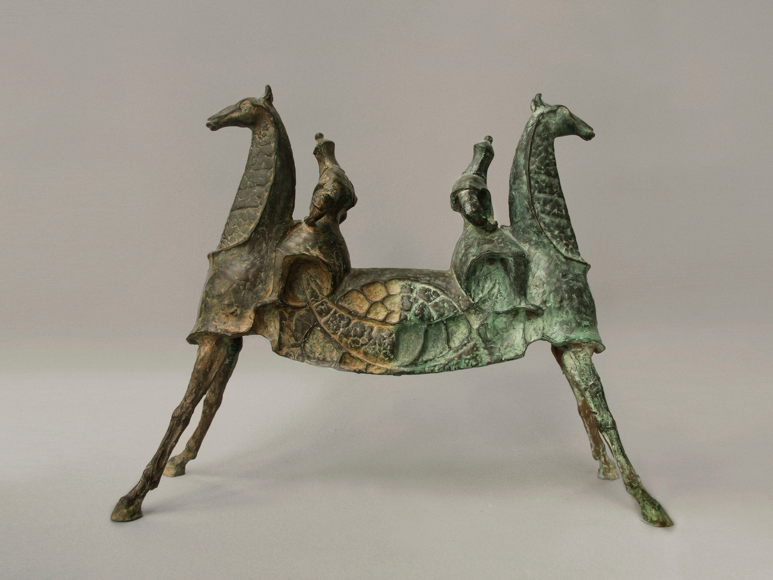 "Ночная стража" Бронза, 38 H x 48 W x 14 cm